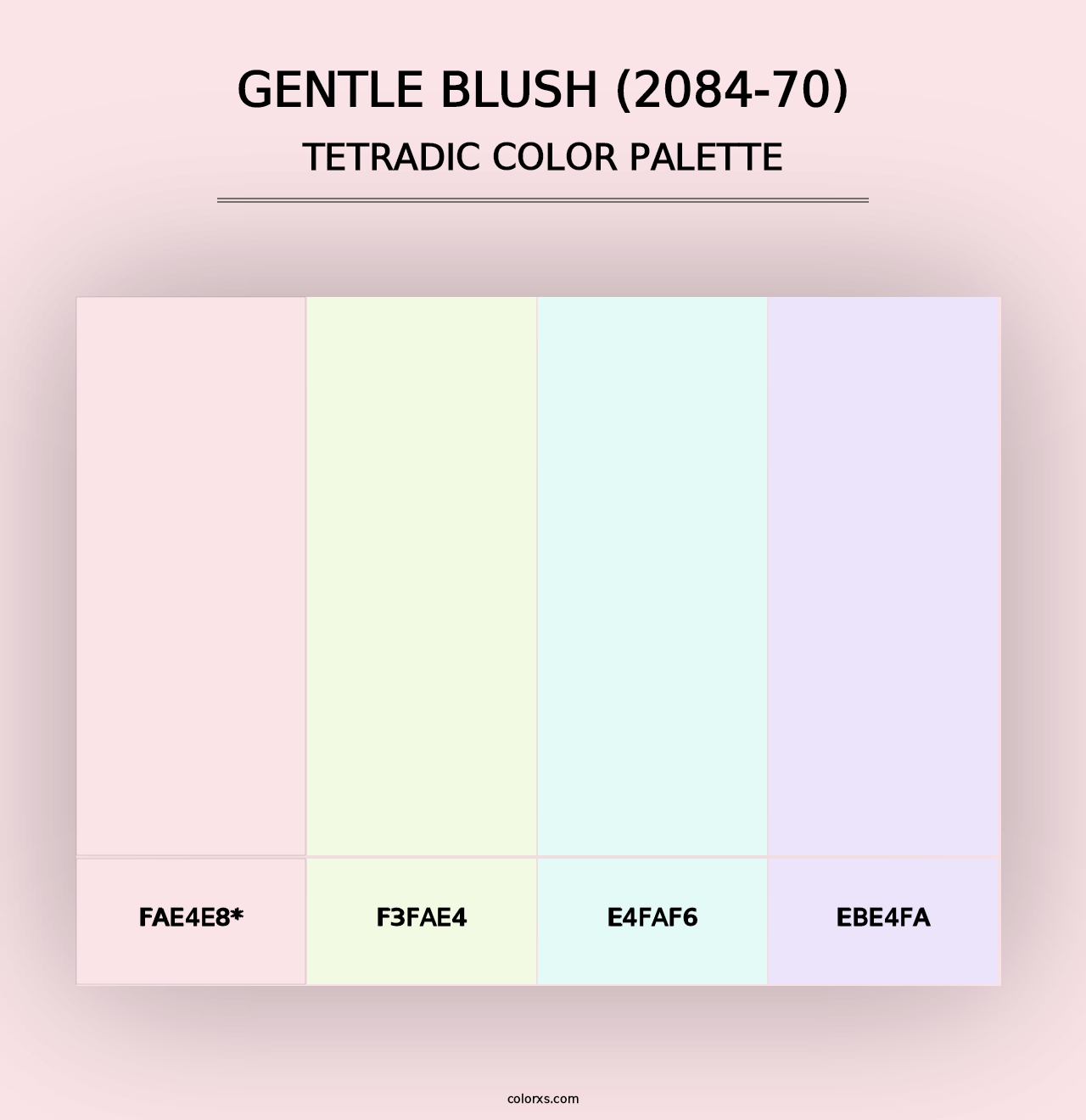 Gentle Blush (2084-70) - Tetradic Color Palette