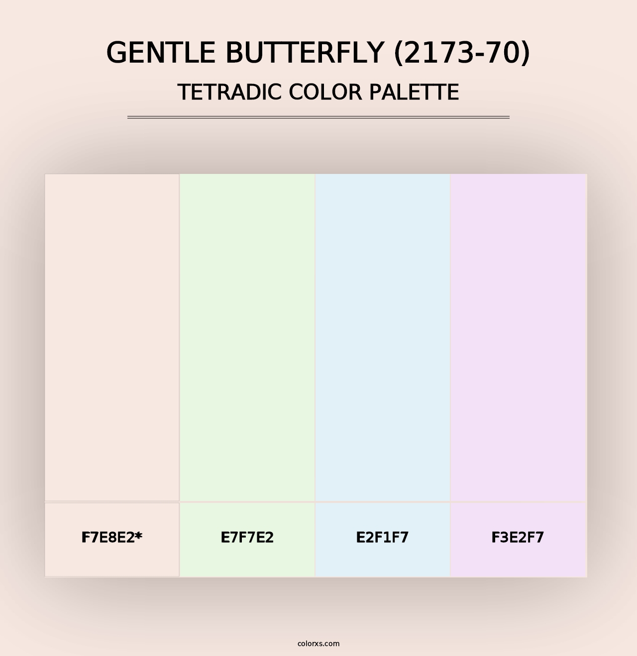 Gentle Butterfly (2173-70) - Tetradic Color Palette