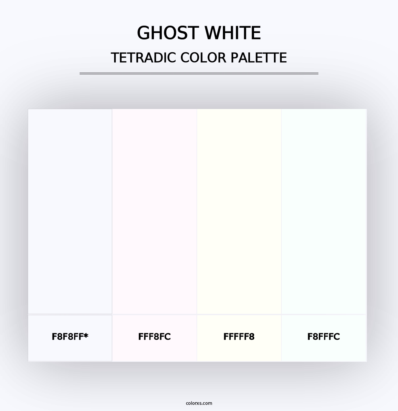 Ghost White - Tetradic Color Palette