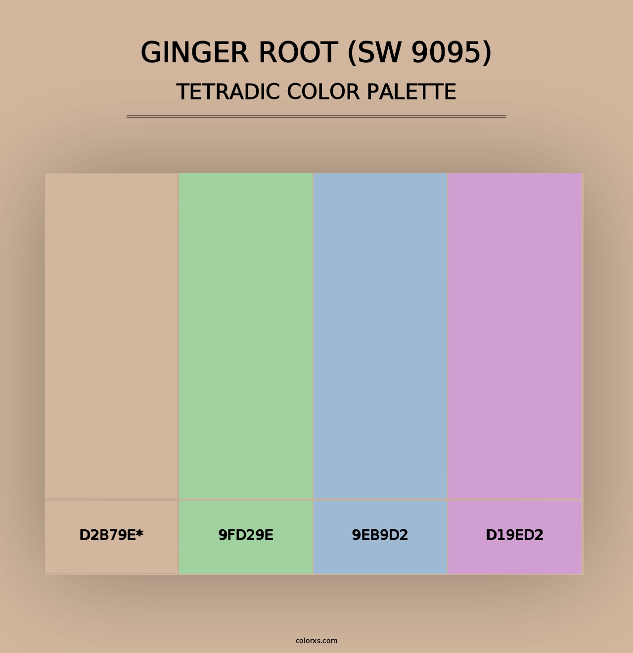 Ginger Root (SW 9095) - Tetradic Color Palette