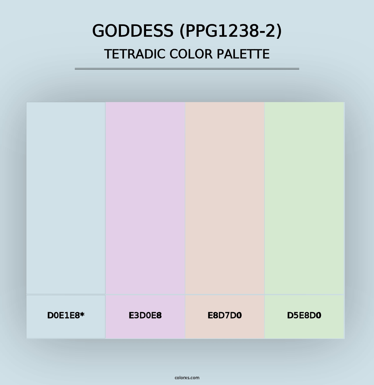 Goddess (PPG1238-2) - Tetradic Color Palette