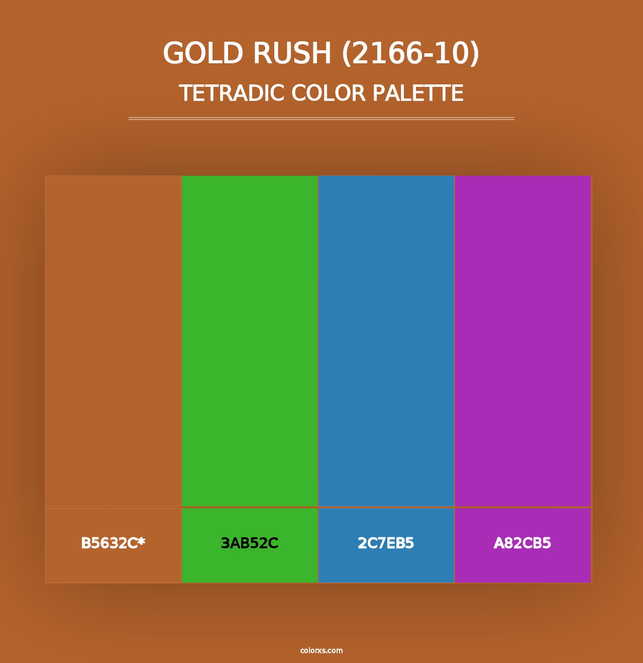 Gold Rush (2166-10) - Tetradic Color Palette