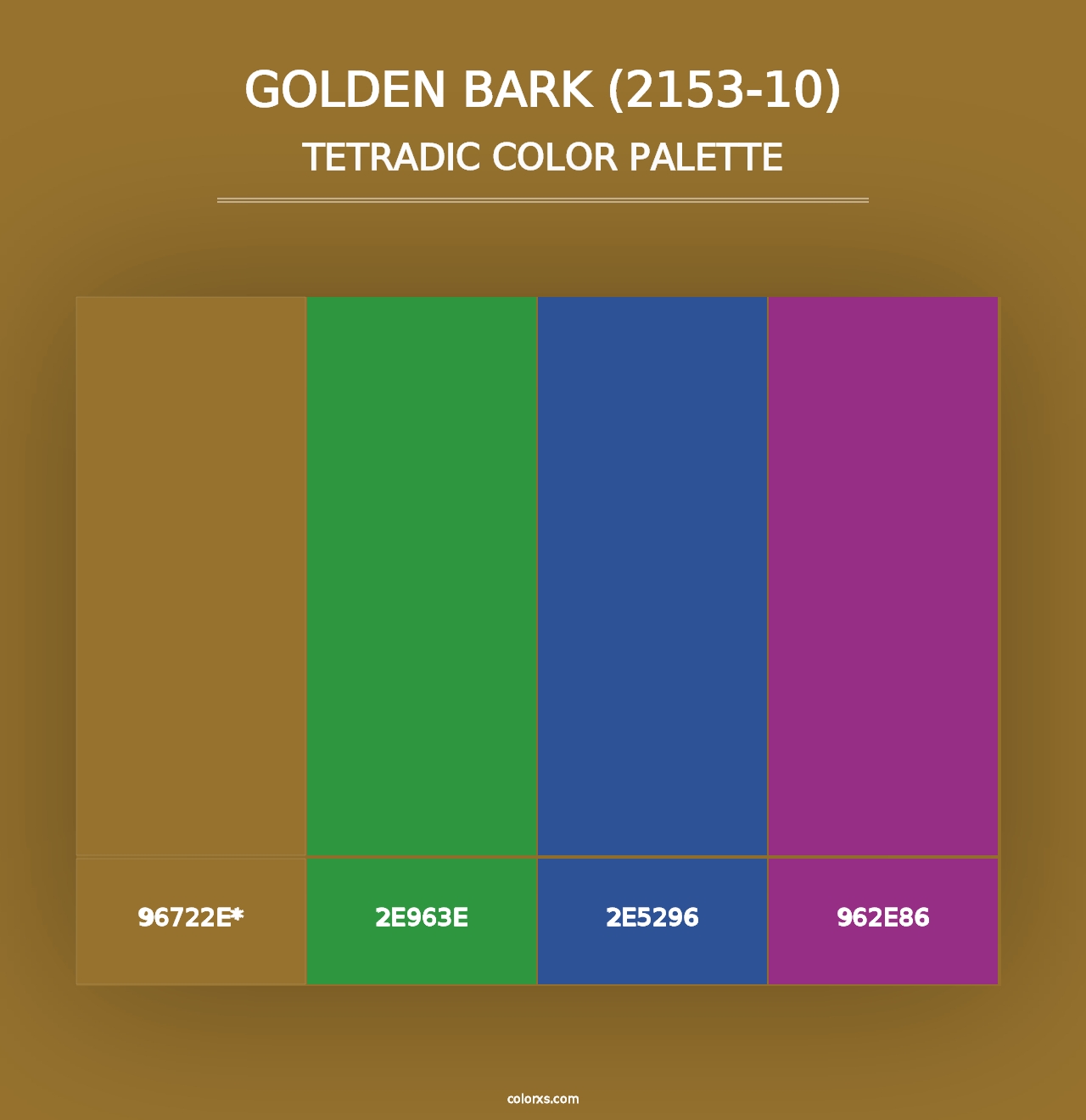 Golden Bark (2153-10) - Tetradic Color Palette