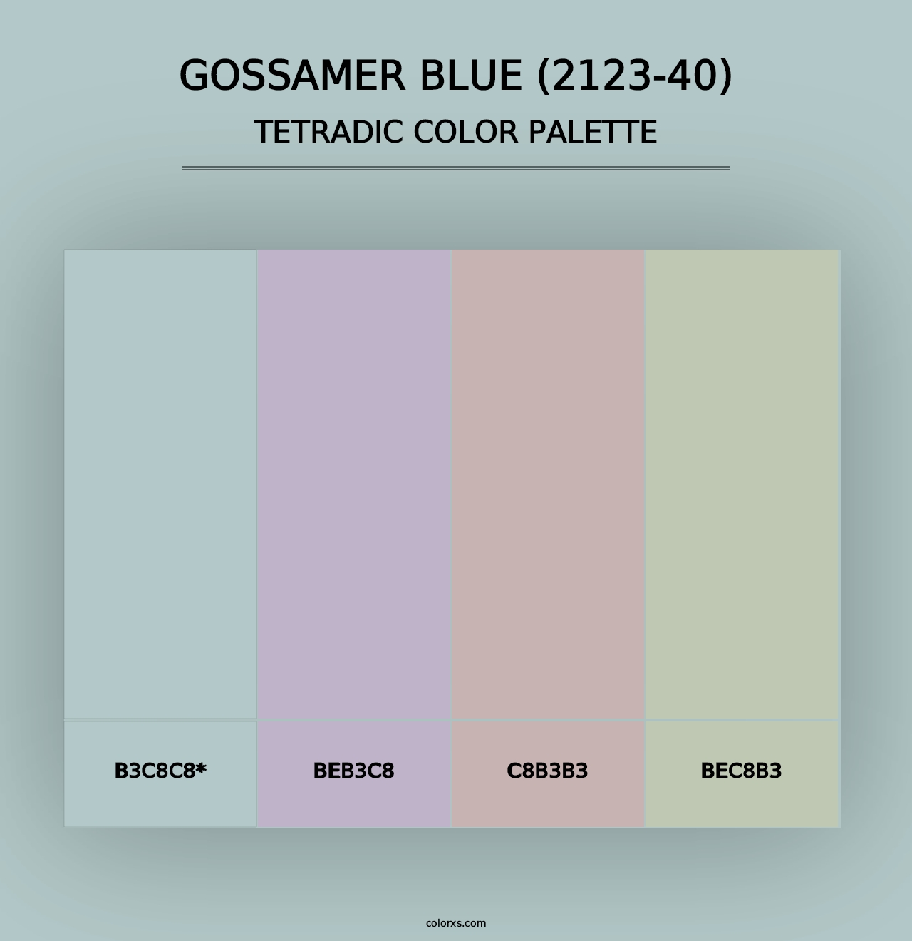 Gossamer Blue (2123-40) - Tetradic Color Palette