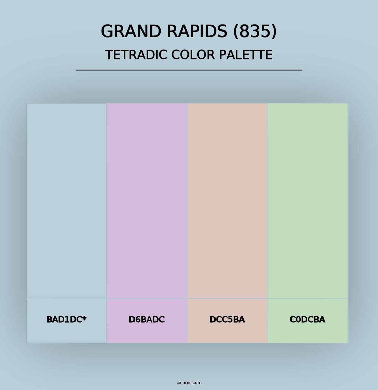 Grand Rapids (835) - Tetradic Color Palette