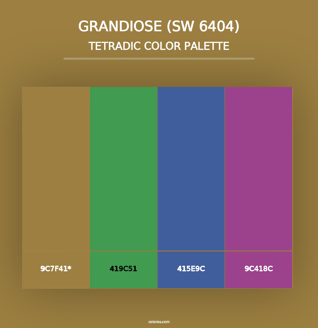 Grandiose (SW 6404) - Tetradic Color Palette