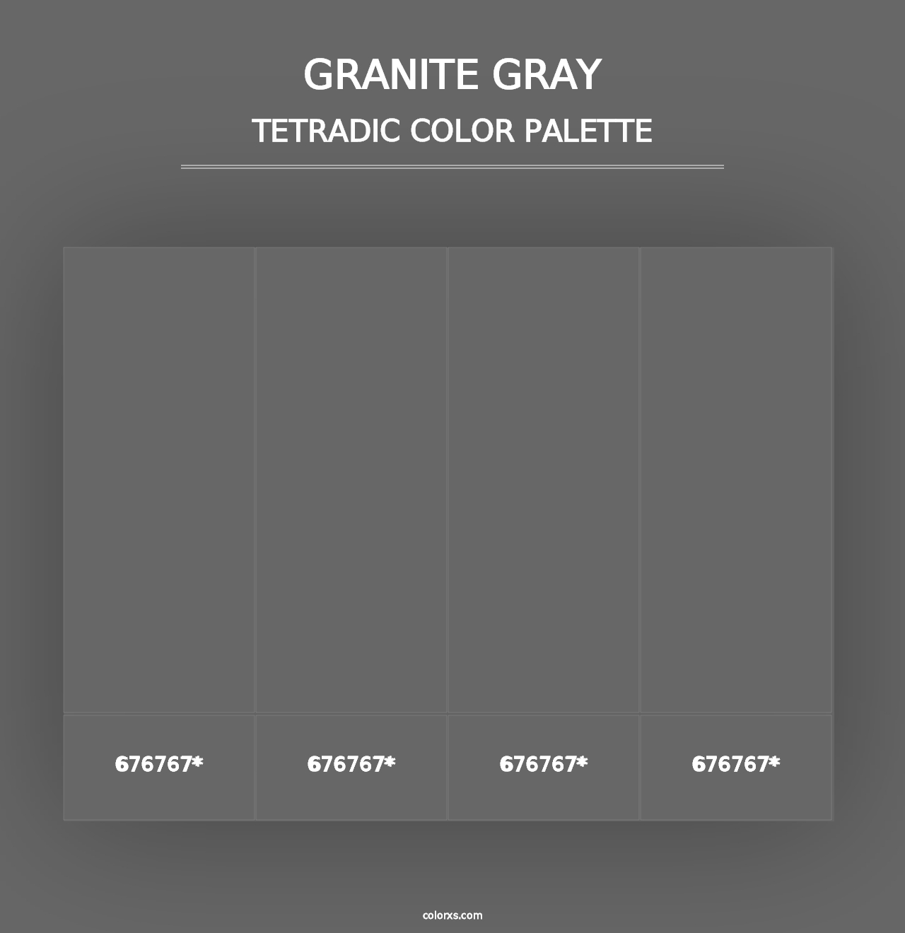 Granite Gray - Tetradic Color Palette