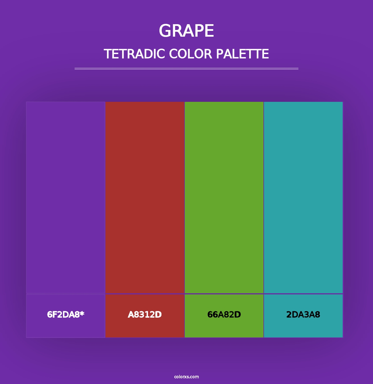 Grape - Tetradic Color Palette