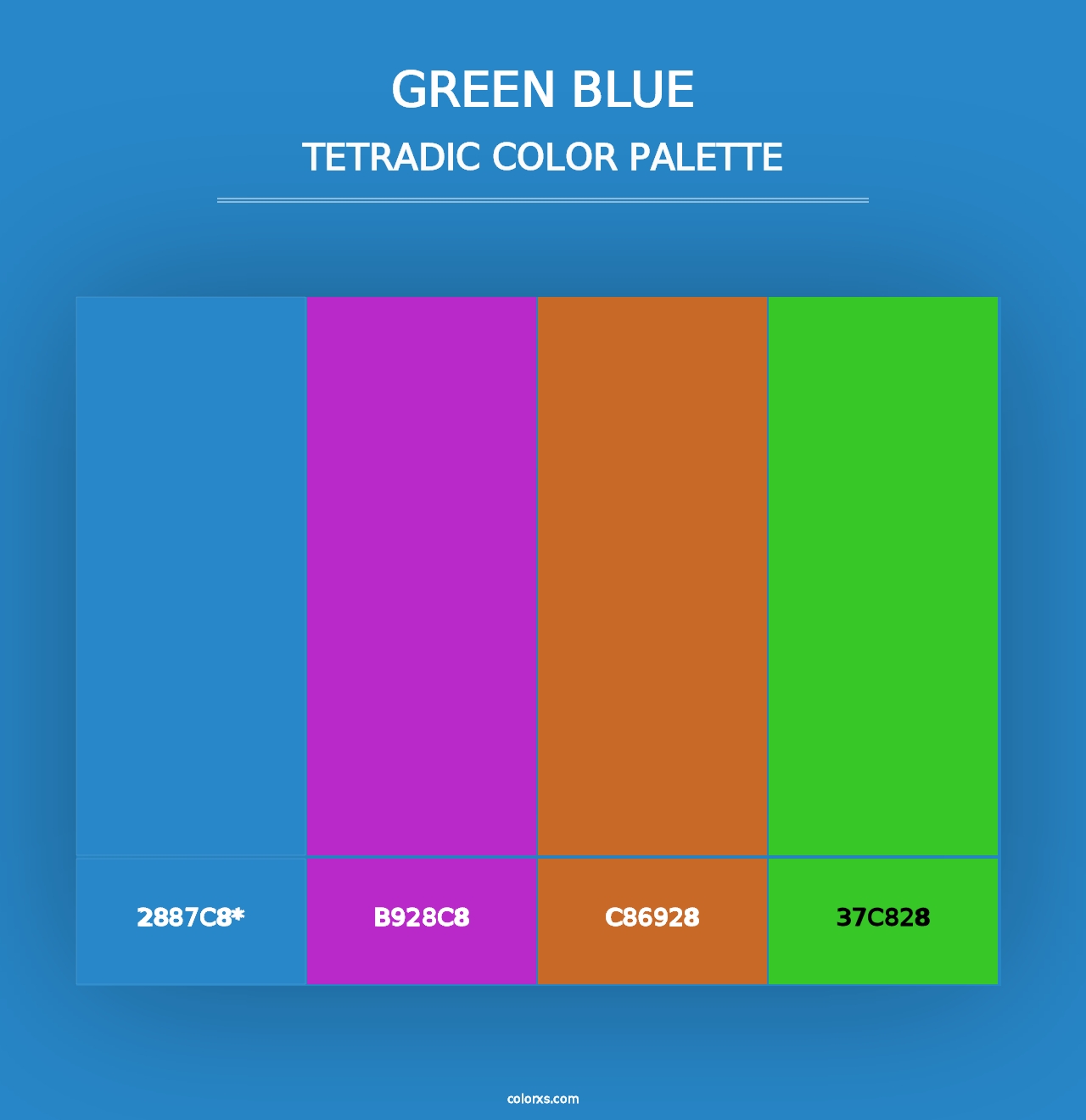 Green Blue - Tetradic Color Palette