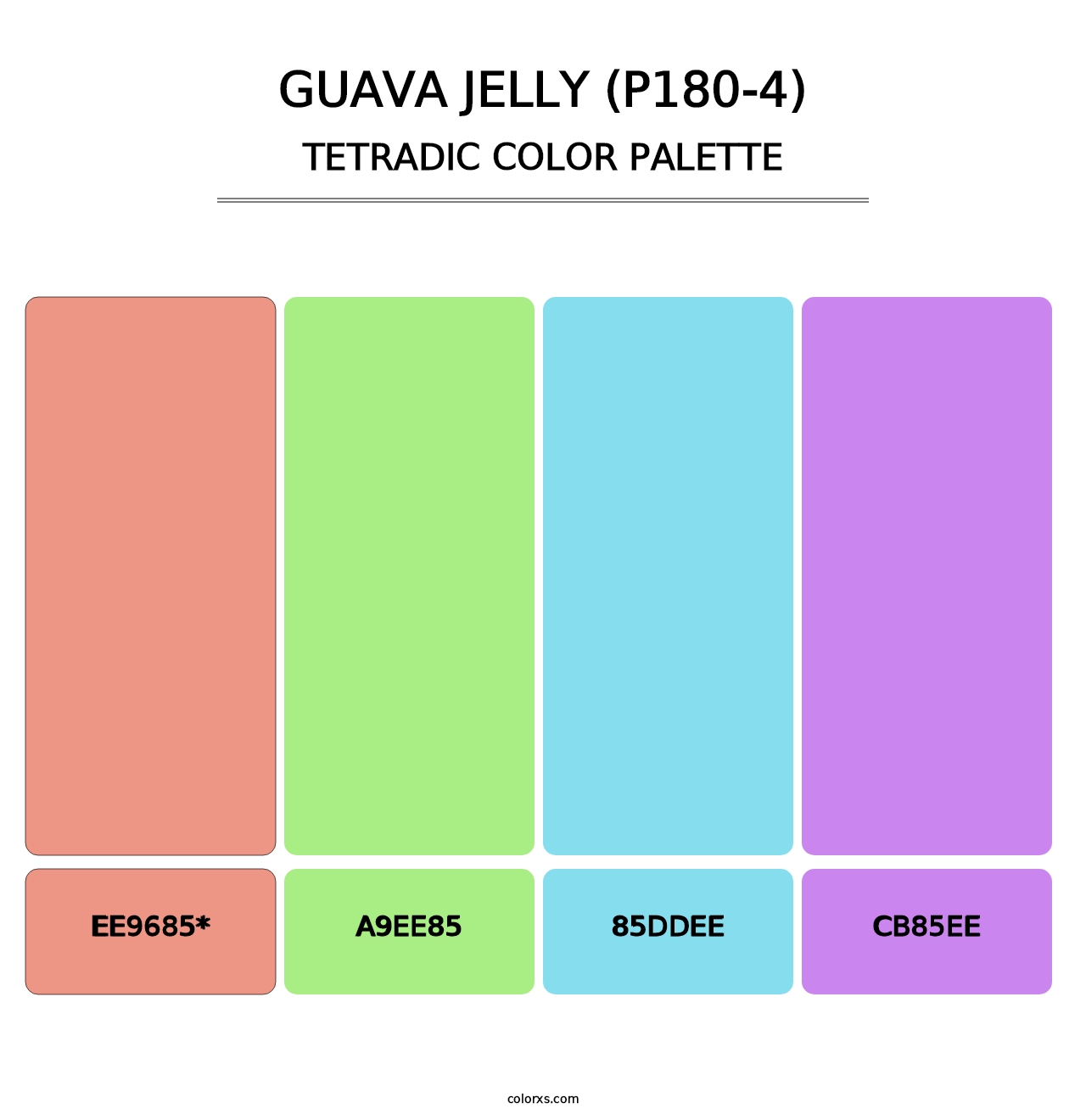 Guava Jelly (P180-4) - Tetradic Color Palette