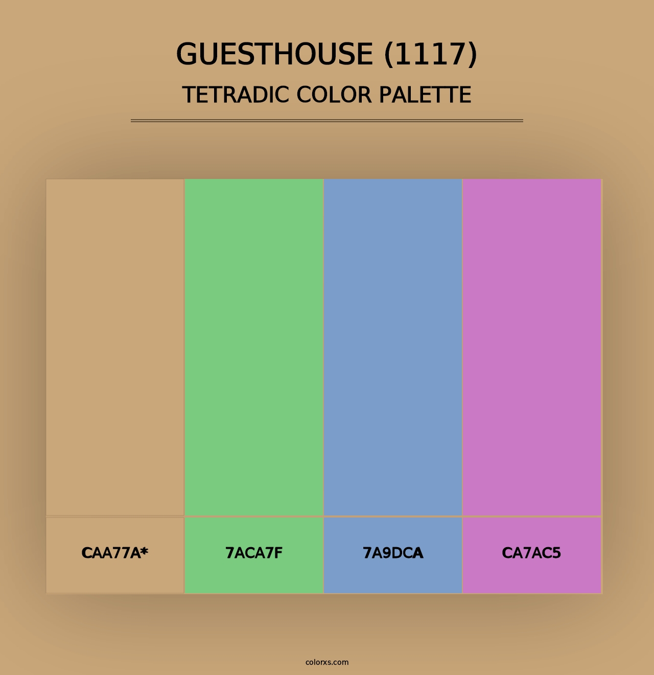 Guesthouse (1117) - Tetradic Color Palette