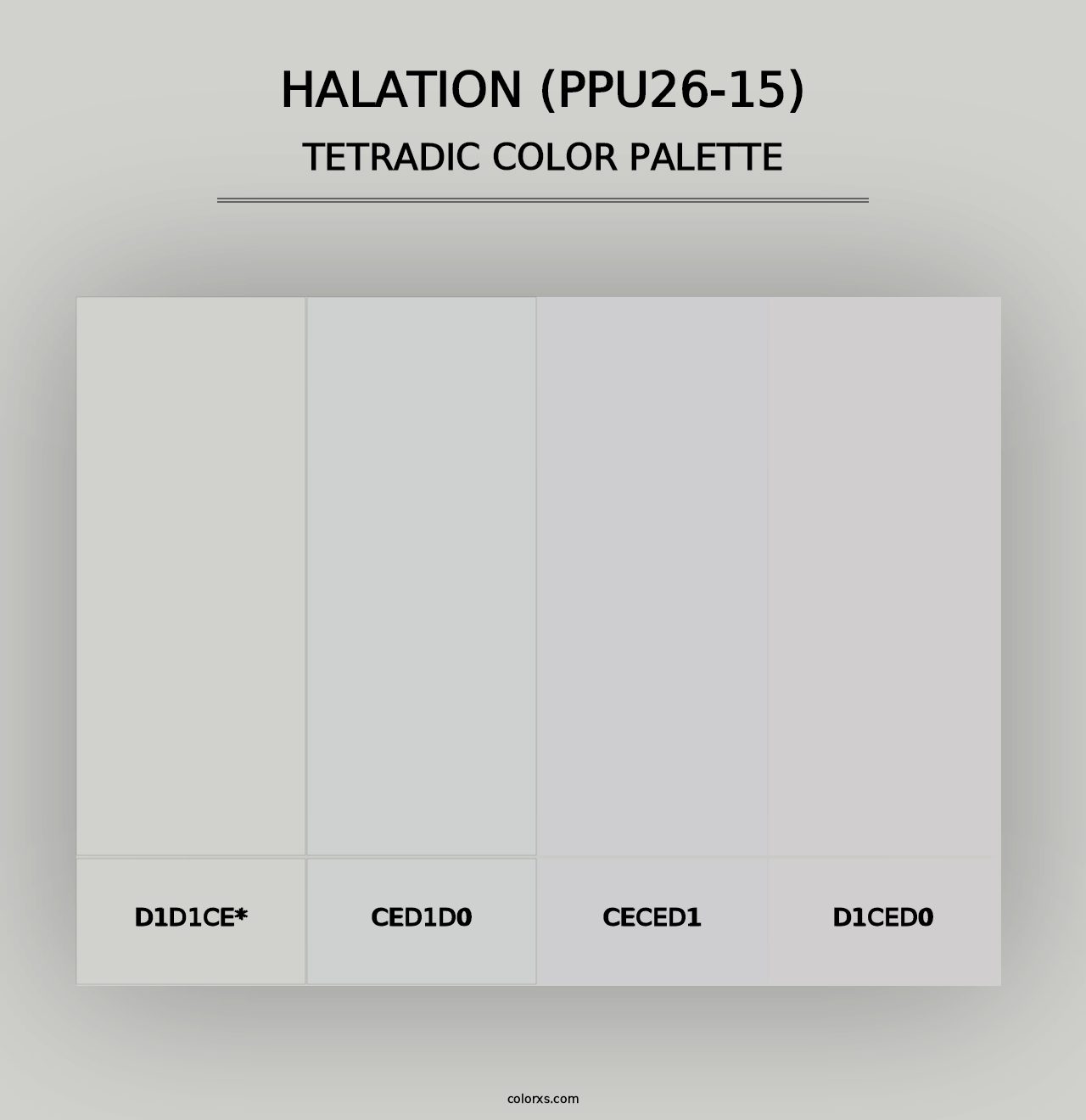 Halation (PPU26-15) - Tetradic Color Palette