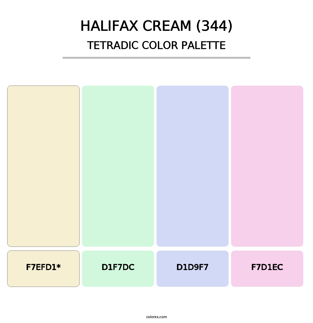 Halifax Cream (344) - Tetradic Color Palette