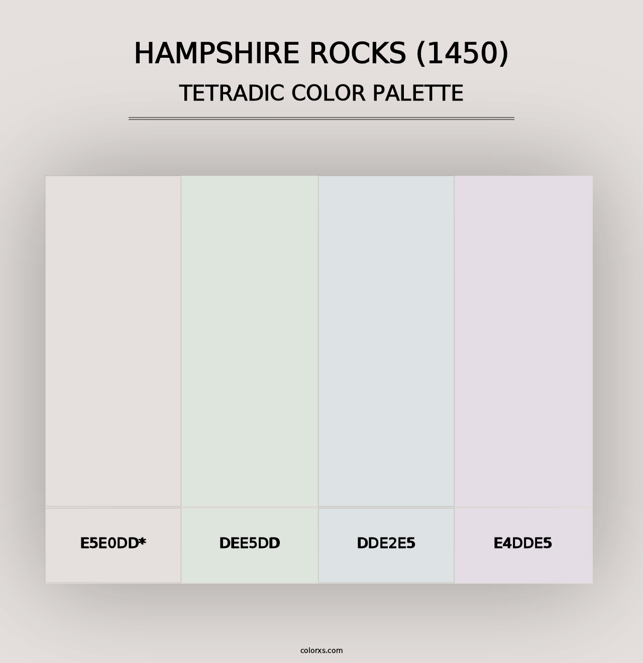 Hampshire Rocks (1450) - Tetradic Color Palette