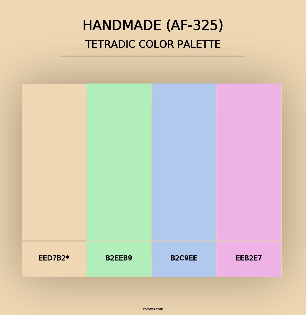 Handmade (AF-325) - Tetradic Color Palette