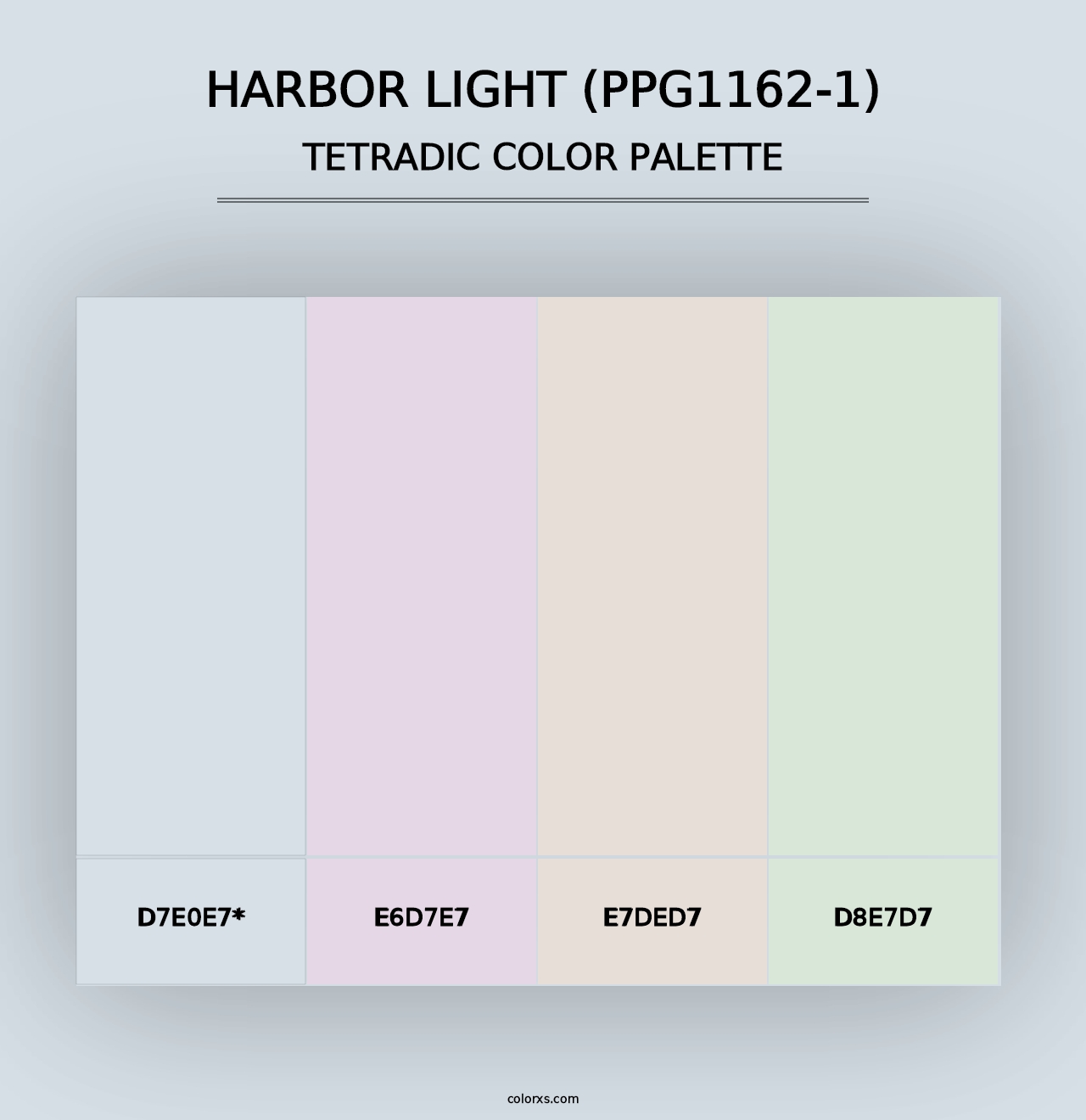 Harbor Light (PPG1162-1) - Tetradic Color Palette