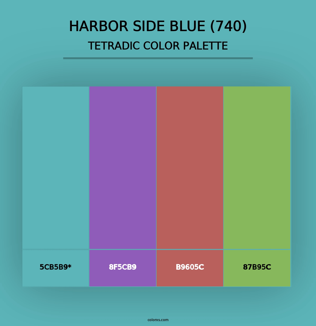 Harbor Side Blue (740) - Tetradic Color Palette