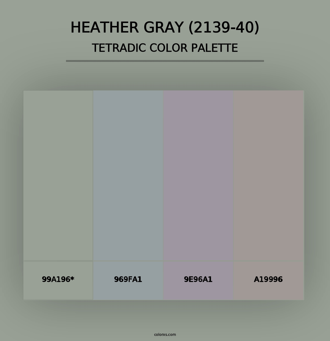 Heather Gray (2139-40) - Tetradic Color Palette