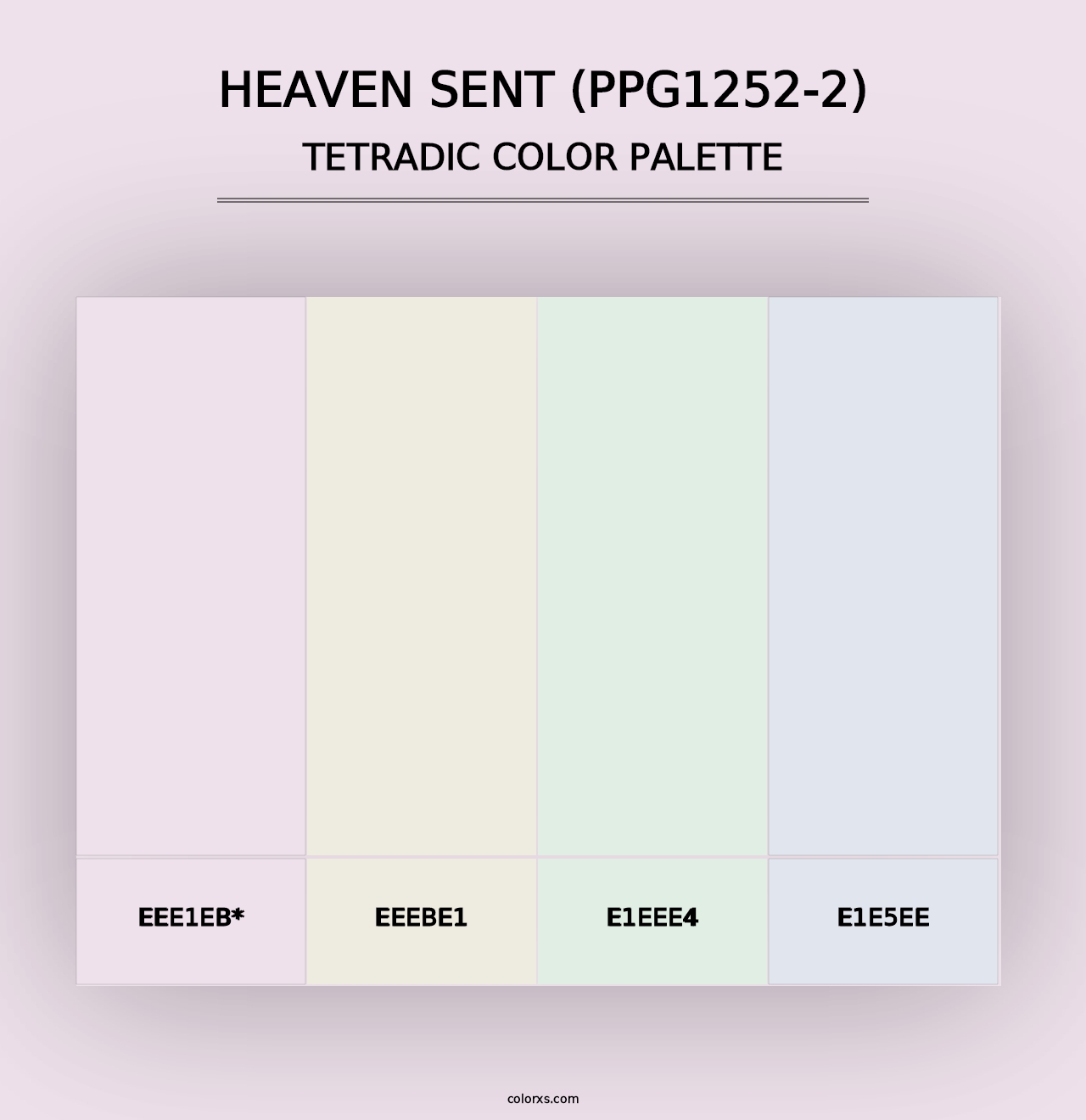 Heaven Sent (PPG1252-2) - Tetradic Color Palette