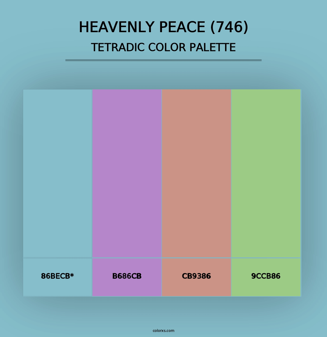 Heavenly Peace (746) - Tetradic Color Palette