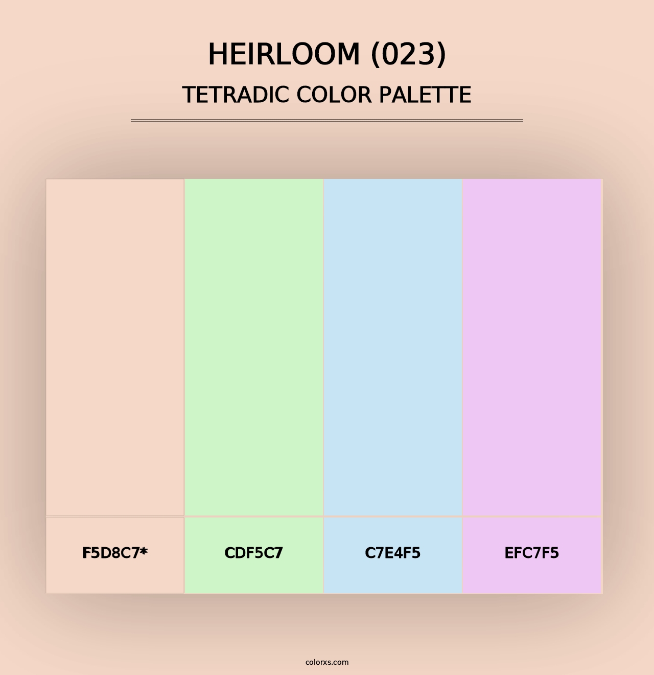 Heirloom (023) - Tetradic Color Palette