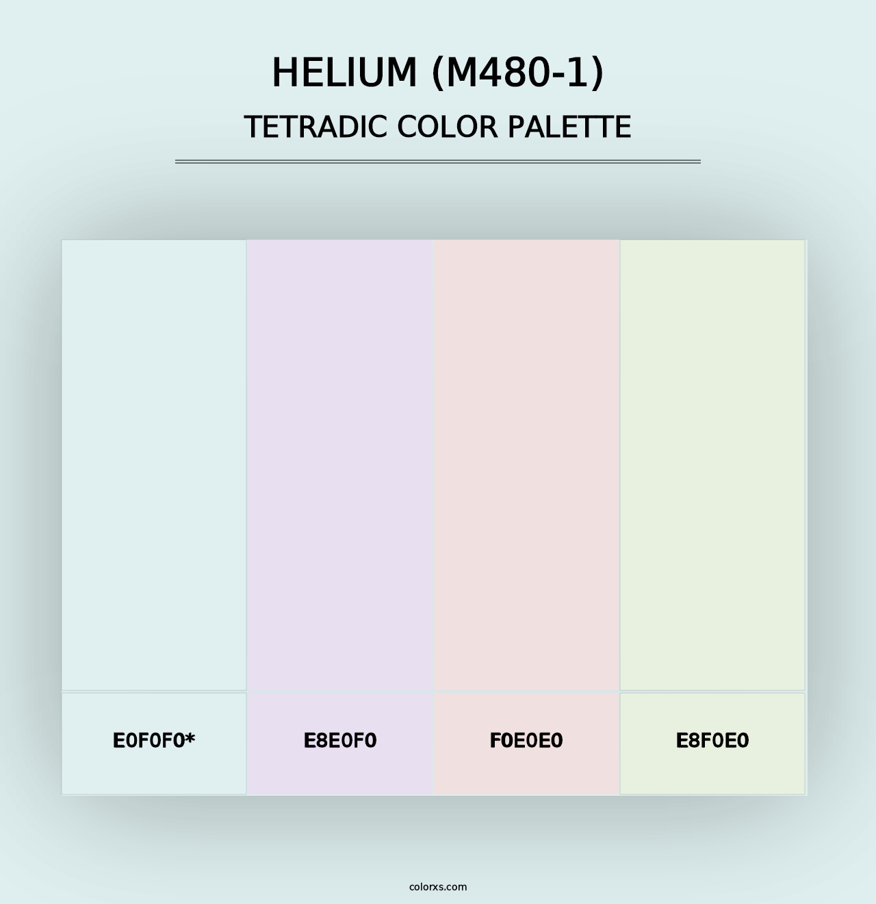 Helium (M480-1) - Tetradic Color Palette