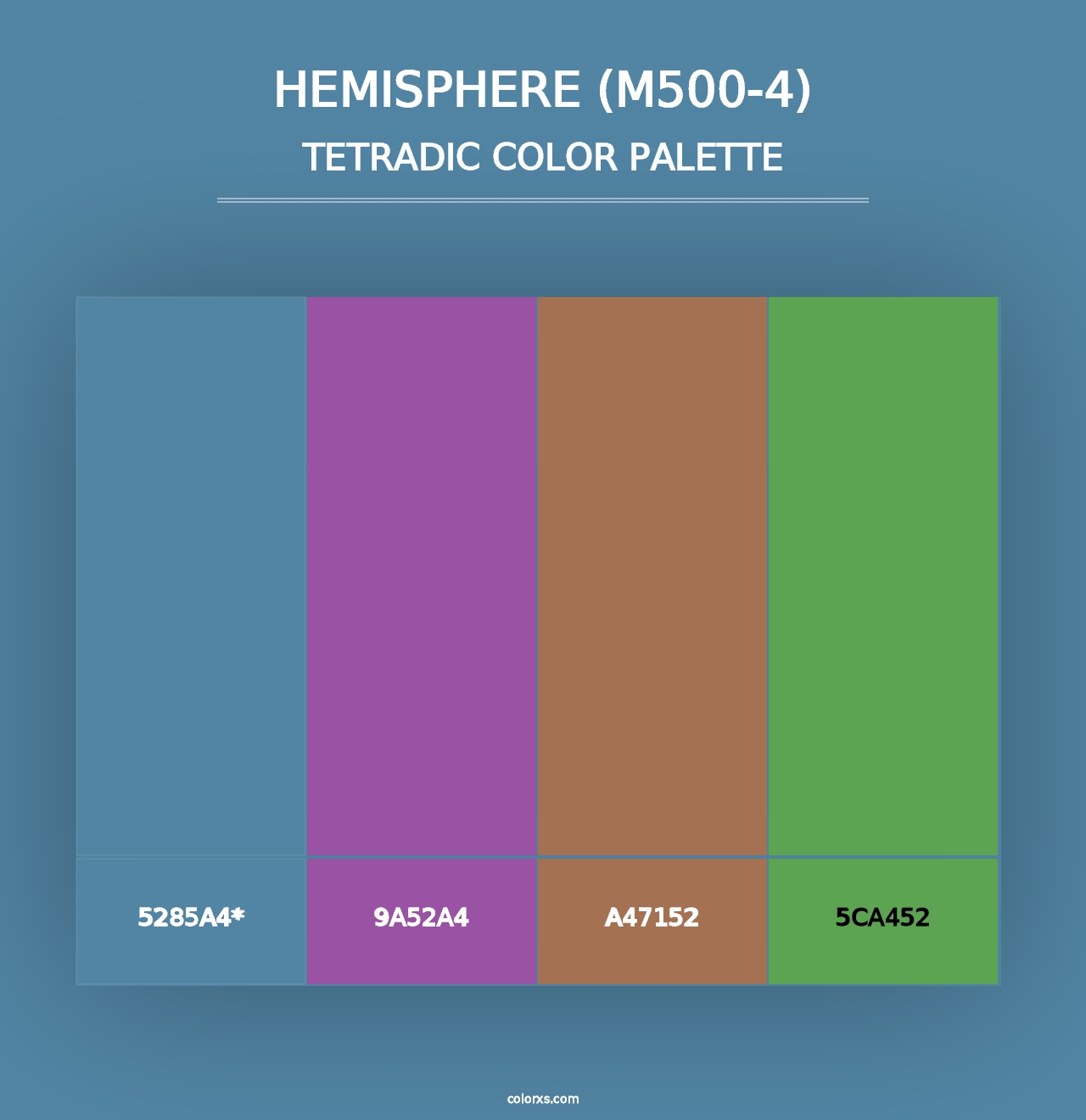 Hemisphere (M500-4) - Tetradic Color Palette