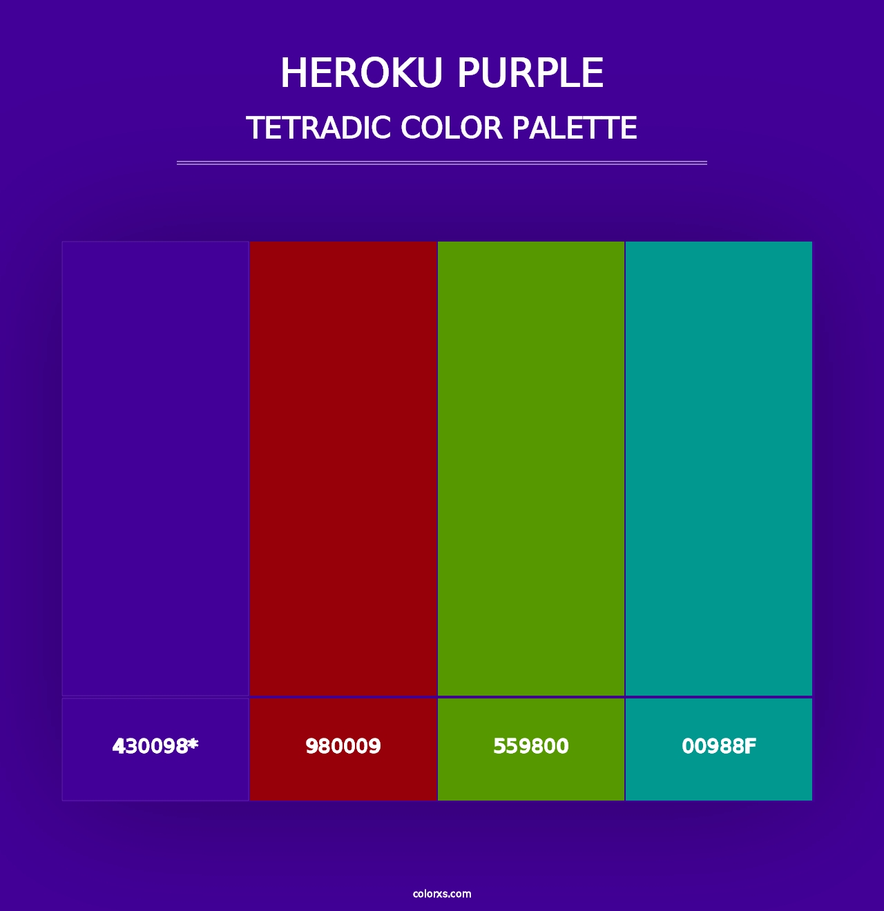 Heroku Purple - Tetradic Color Palette