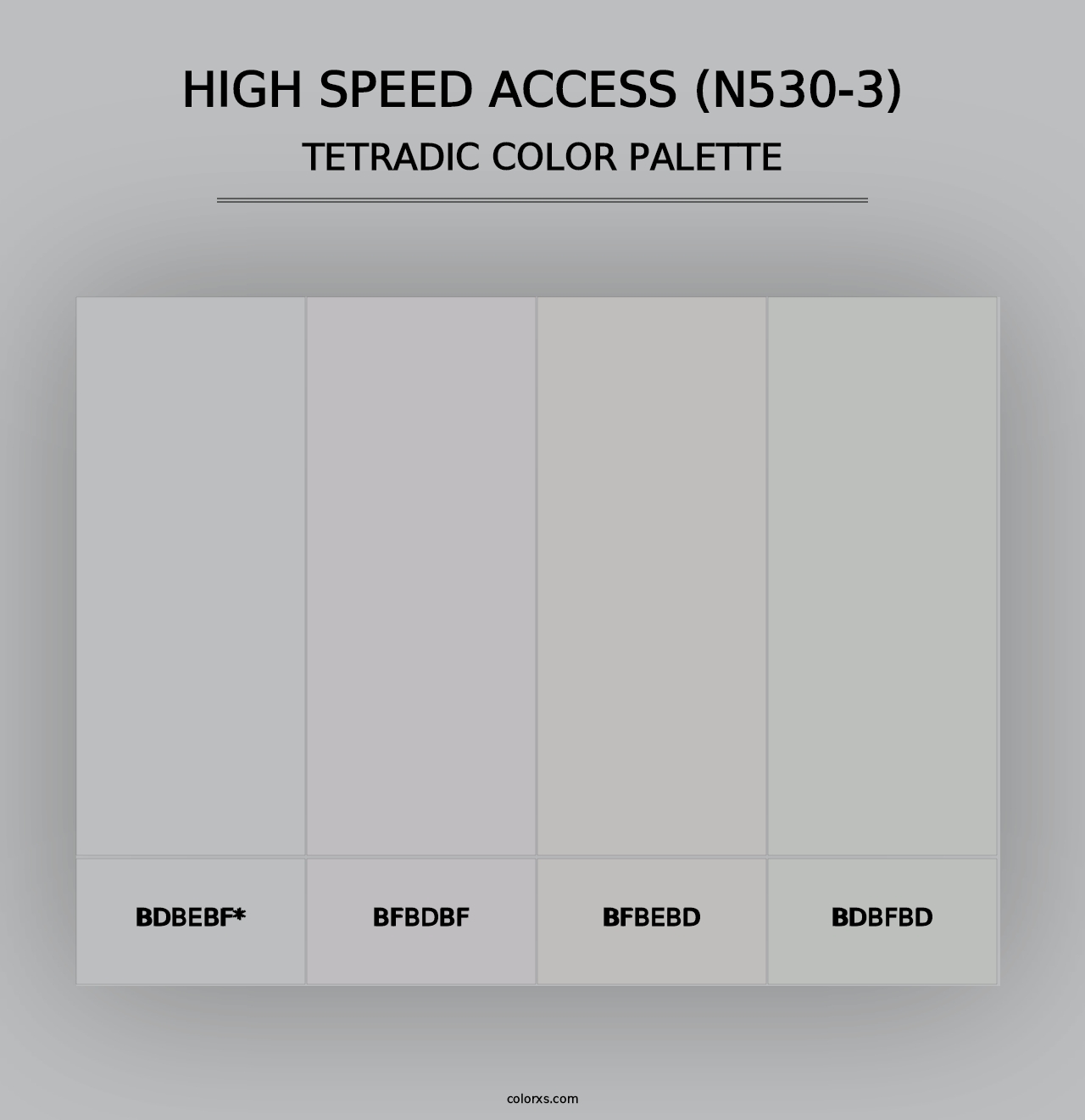 High Speed Access (N530-3) - Tetradic Color Palette