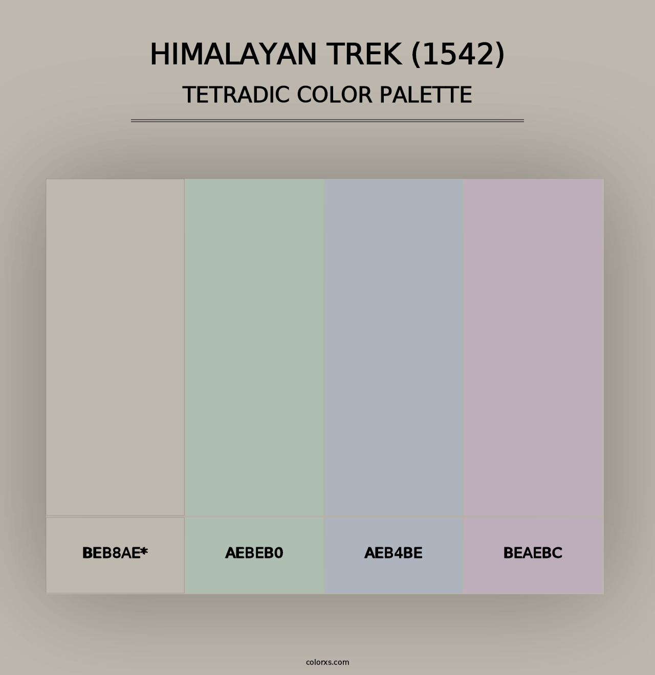 Himalayan Trek (1542) - Tetradic Color Palette