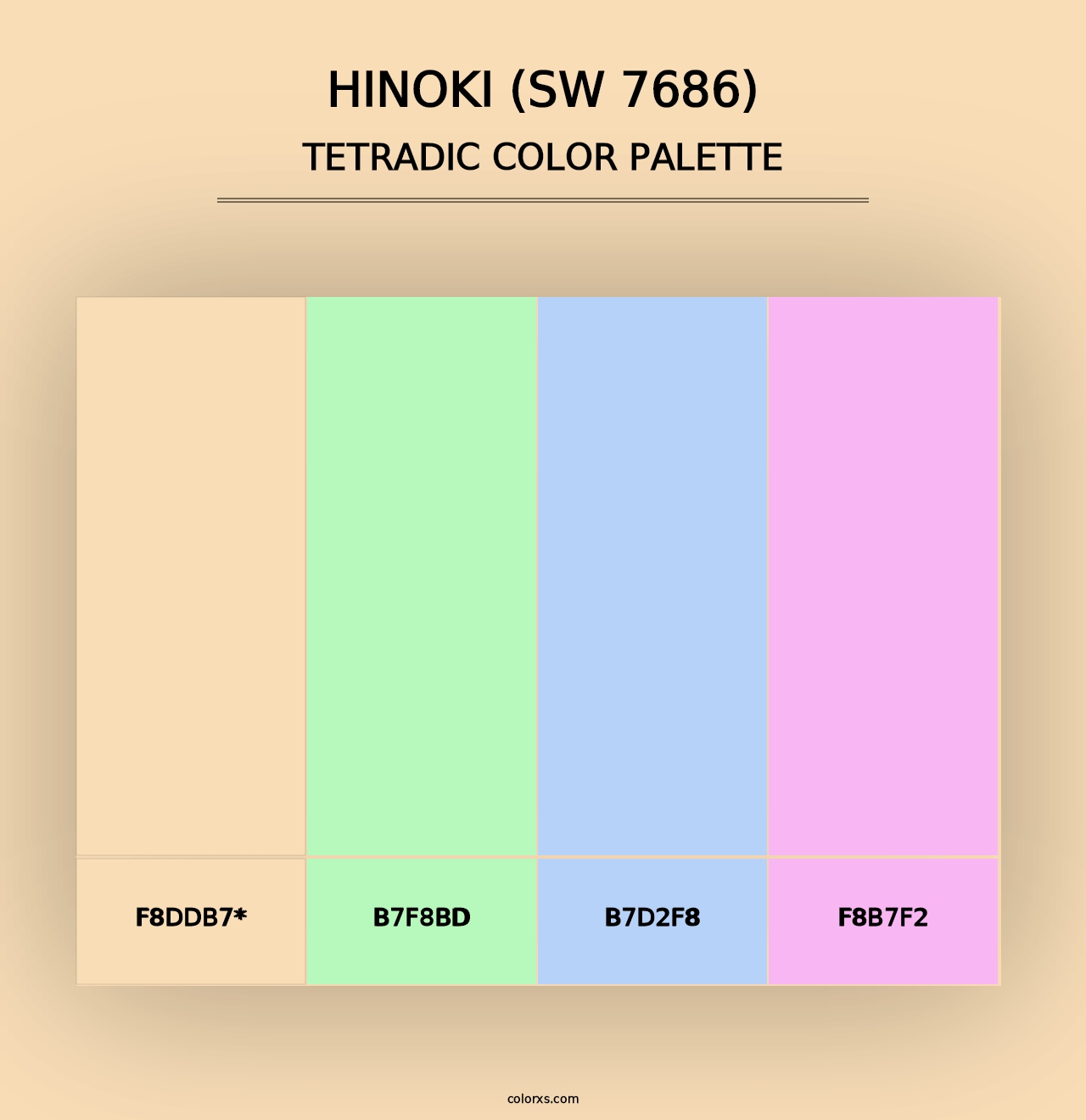 Hinoki (SW 7686) - Tetradic Color Palette