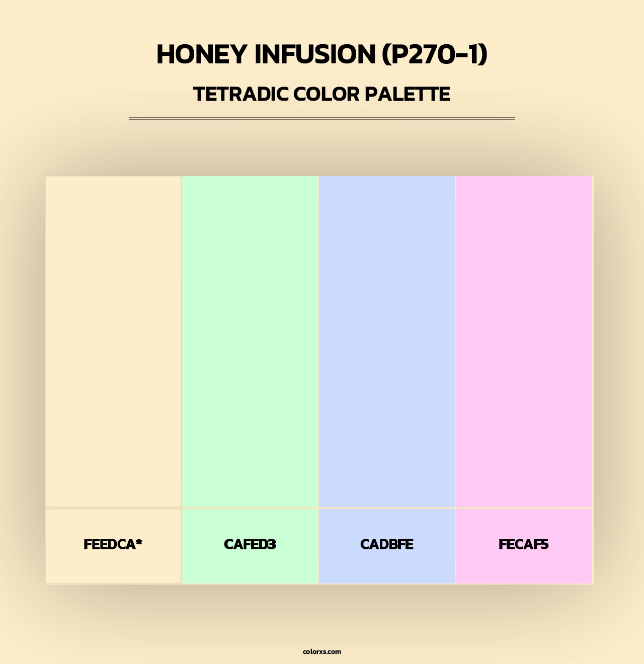 Honey Infusion (P270-1) - Tetradic Color Palette