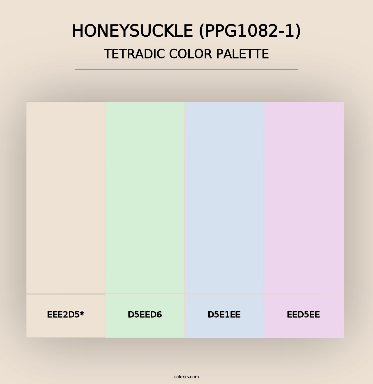 Honeysuckle (PPG1082-1) - Tetradic Color Palette