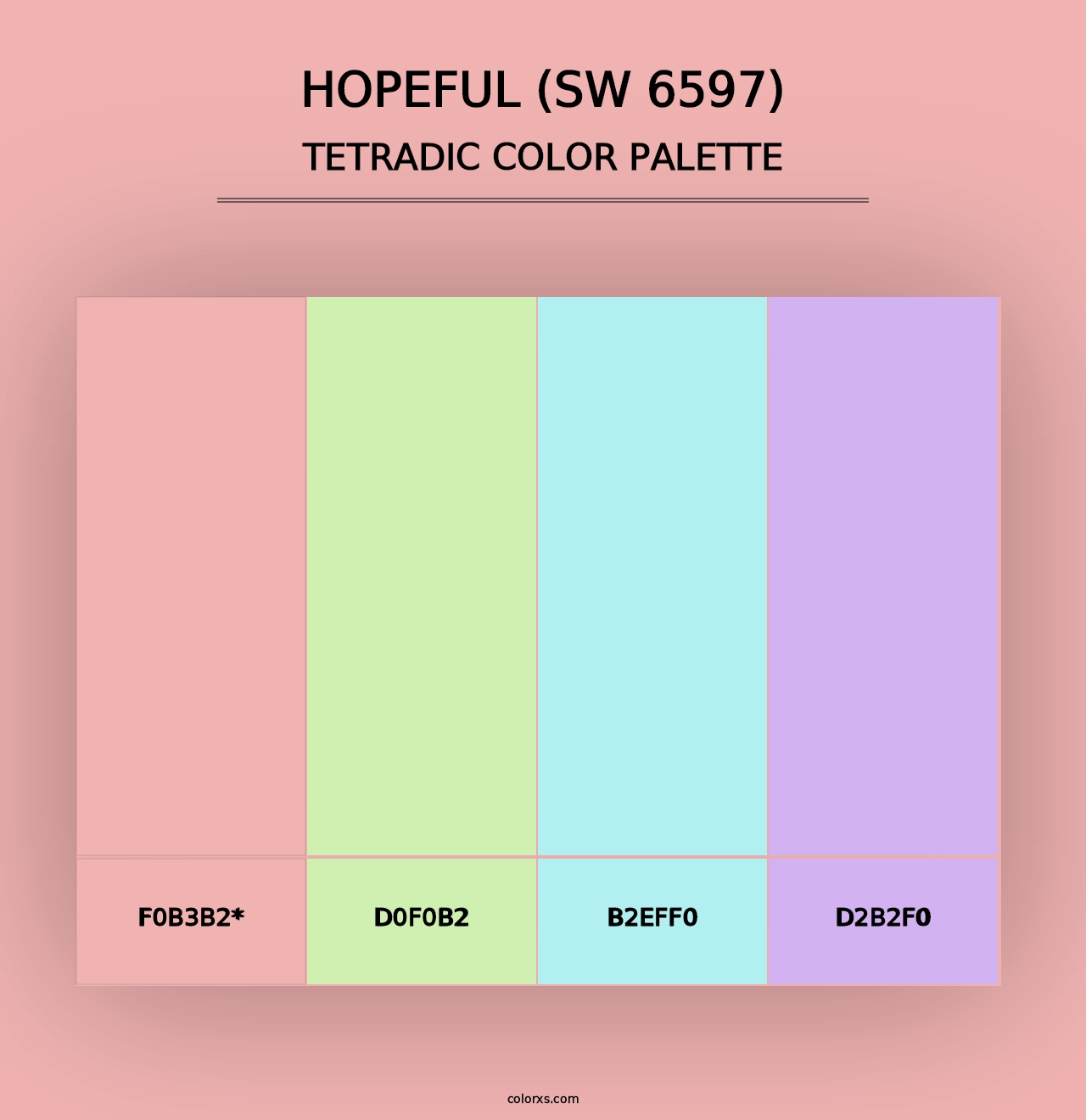 Hopeful (SW 6597) - Tetradic Color Palette