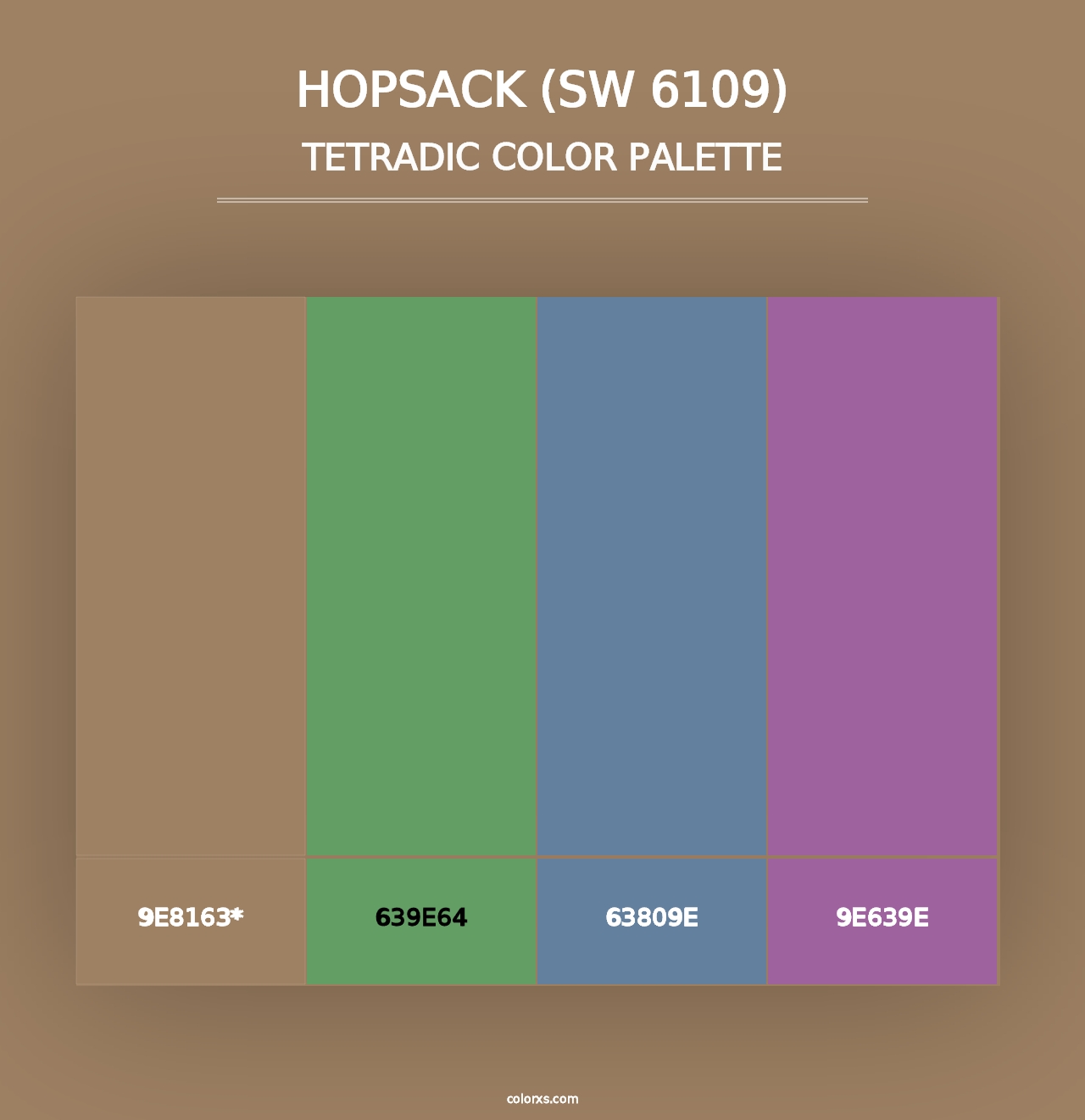 Hopsack (SW 6109) - Tetradic Color Palette