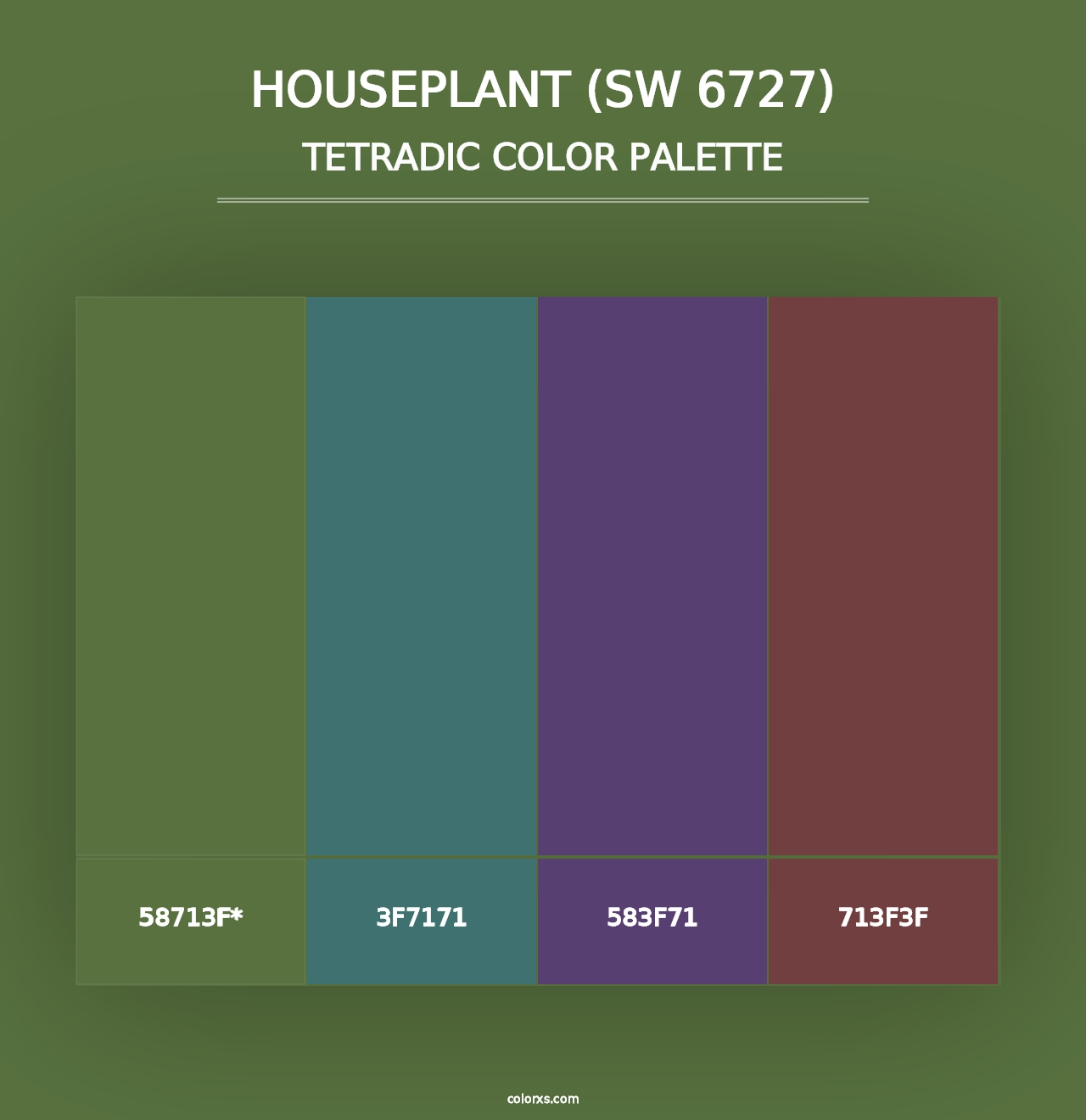 Houseplant (SW 6727) - Tetradic Color Palette