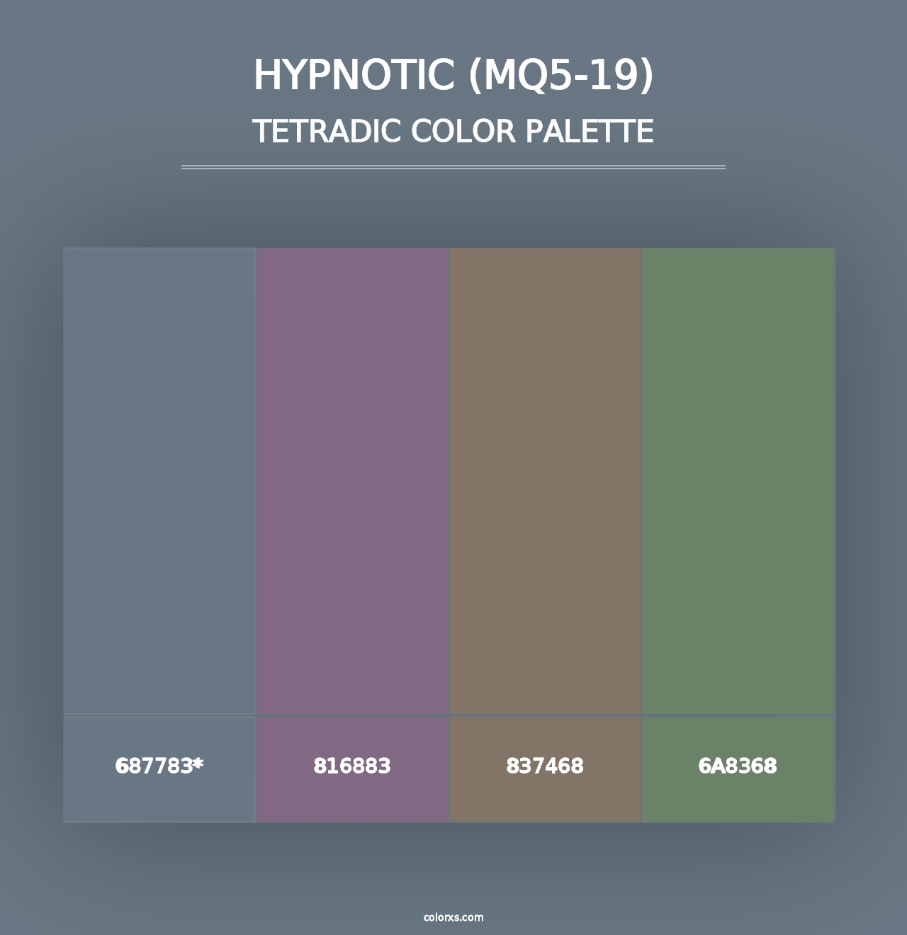 Hypnotic (MQ5-19) - Tetradic Color Palette