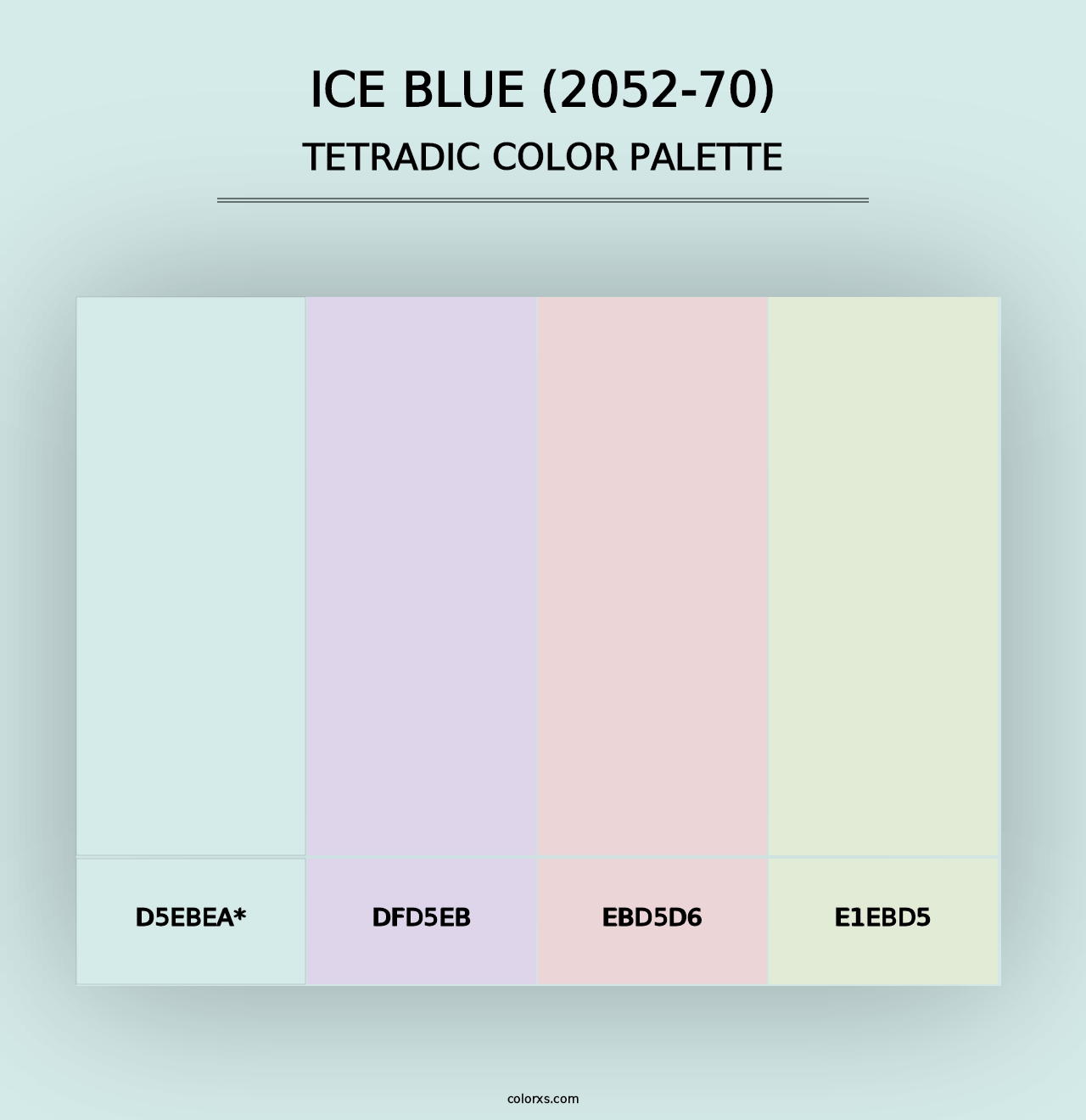 Ice Blue (2052-70) - Tetradic Color Palette