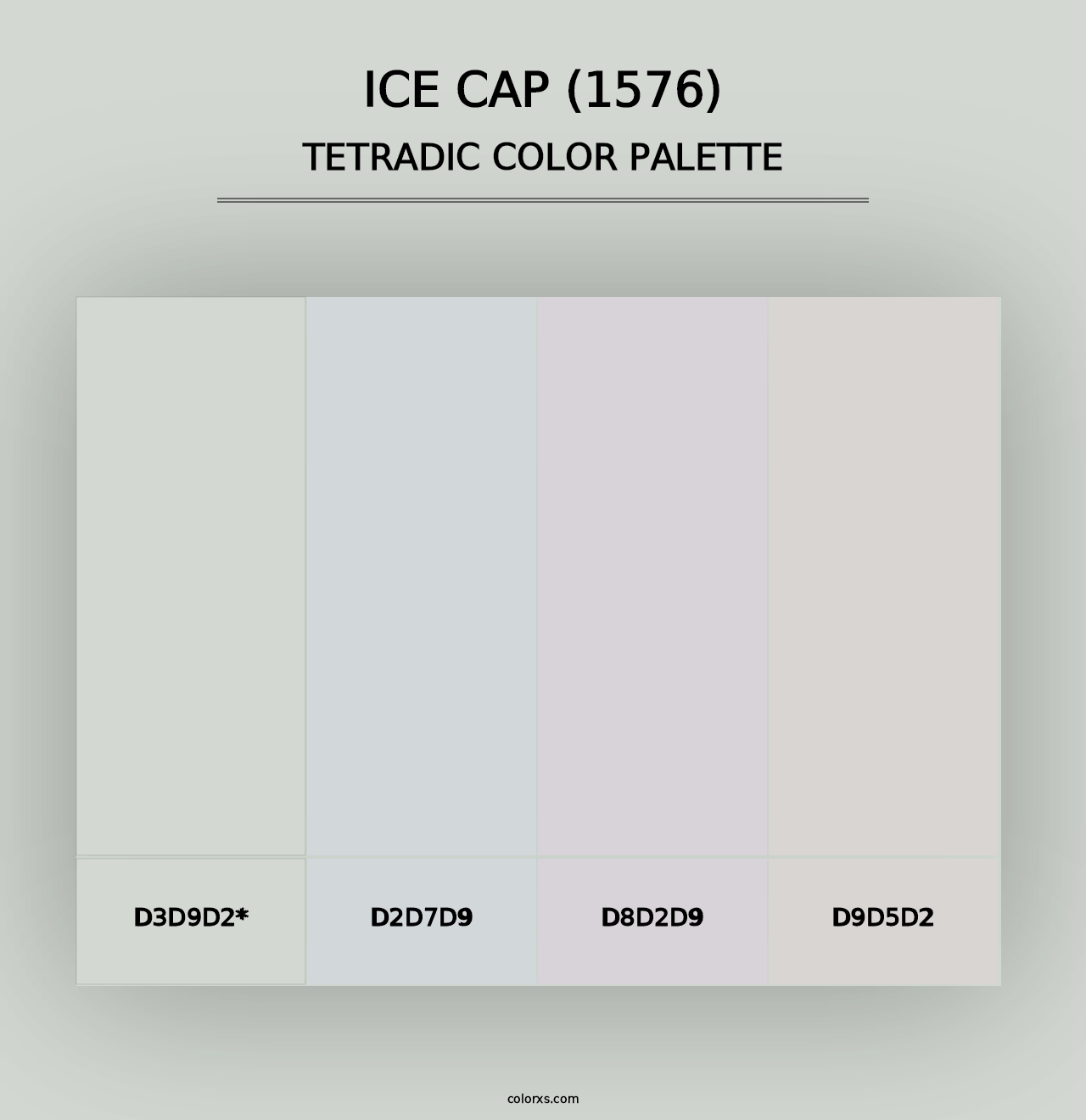 Ice Cap (1576) - Tetradic Color Palette