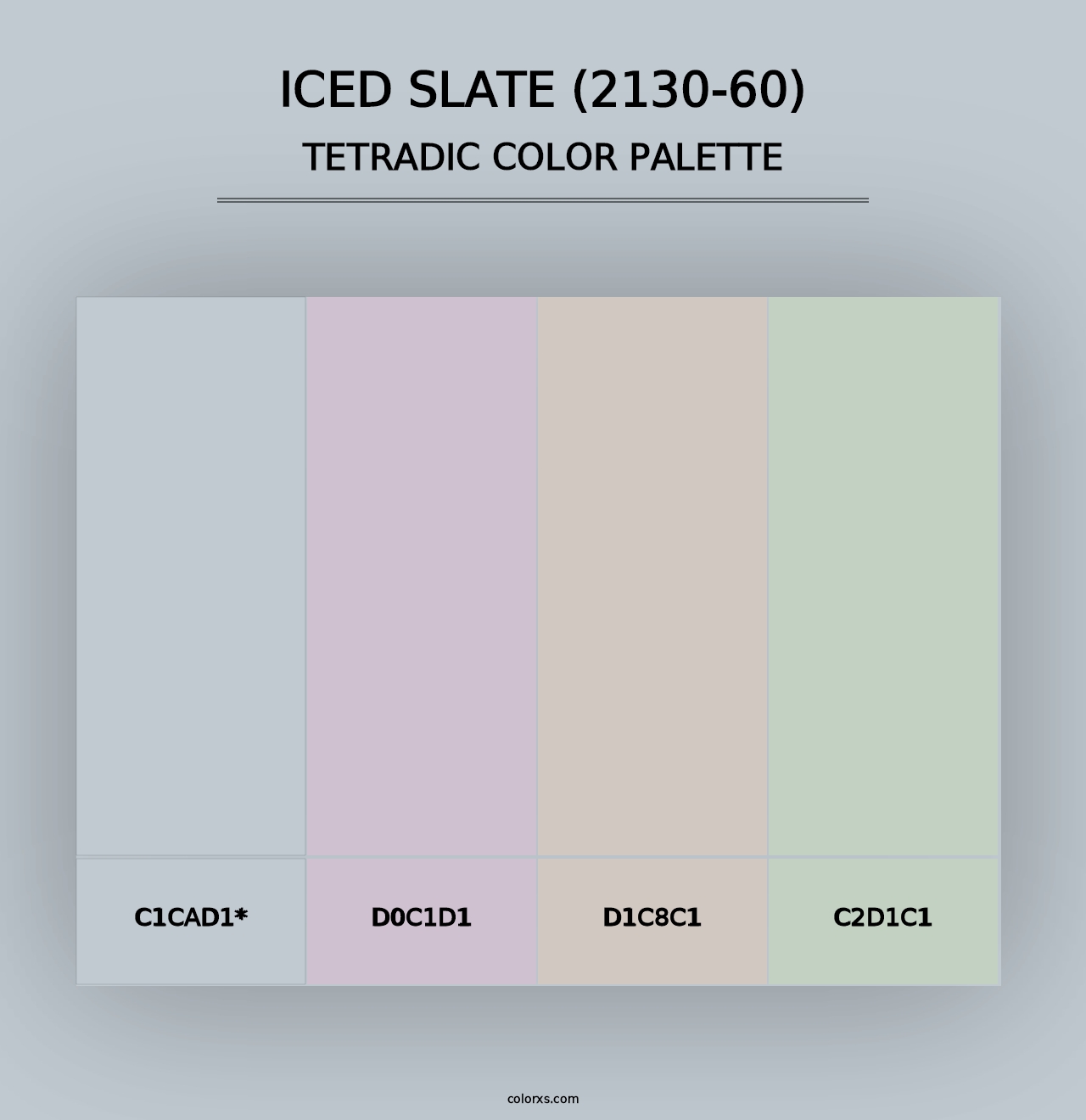 Iced Slate (2130-60) - Tetradic Color Palette