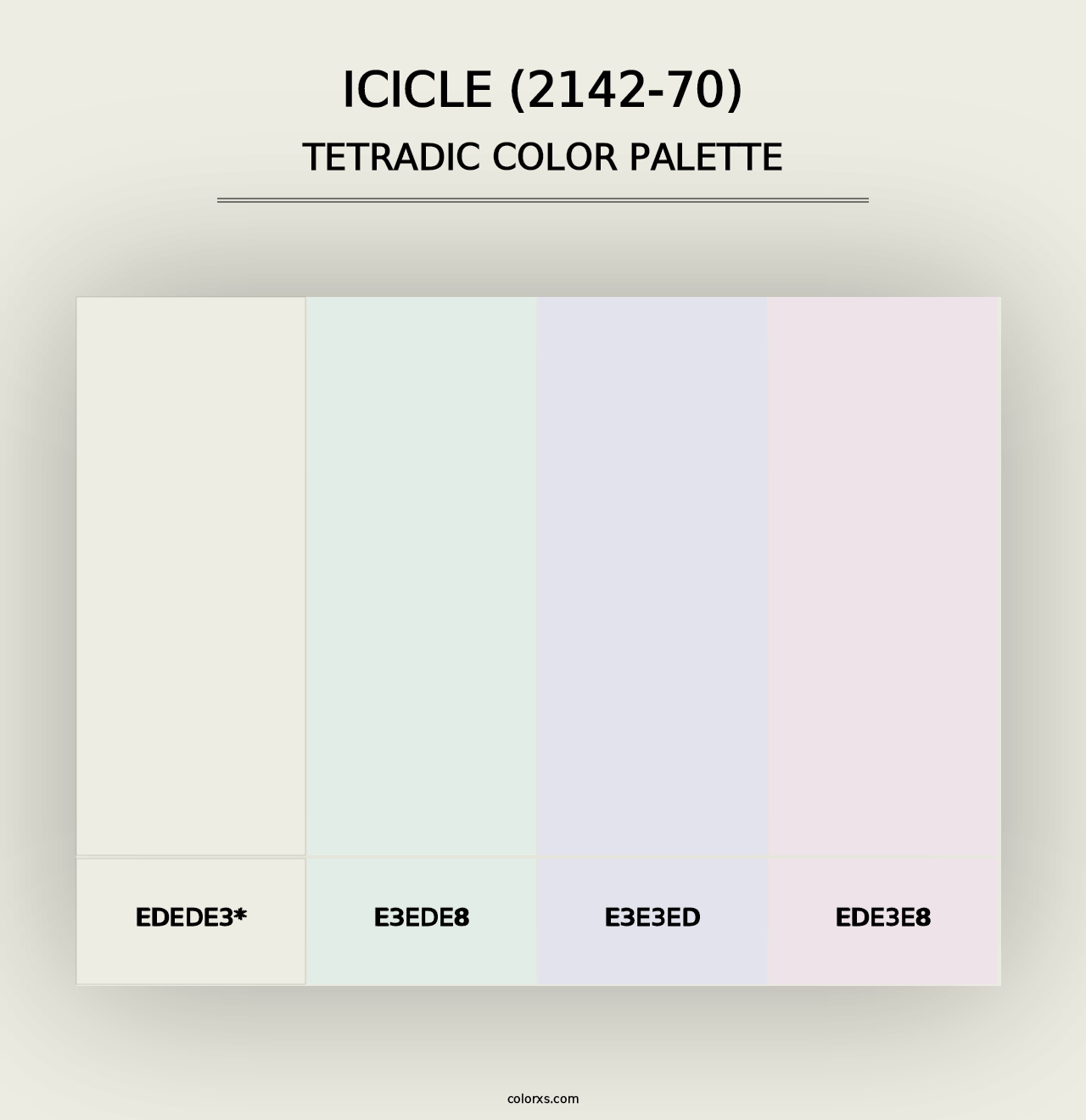 Icicle (2142-70) - Tetradic Color Palette