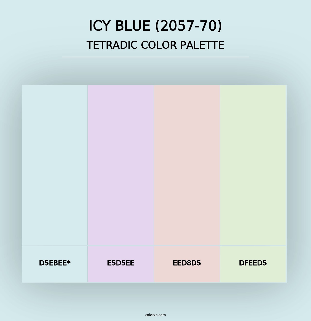 Icy Blue (2057-70) - Tetradic Color Palette