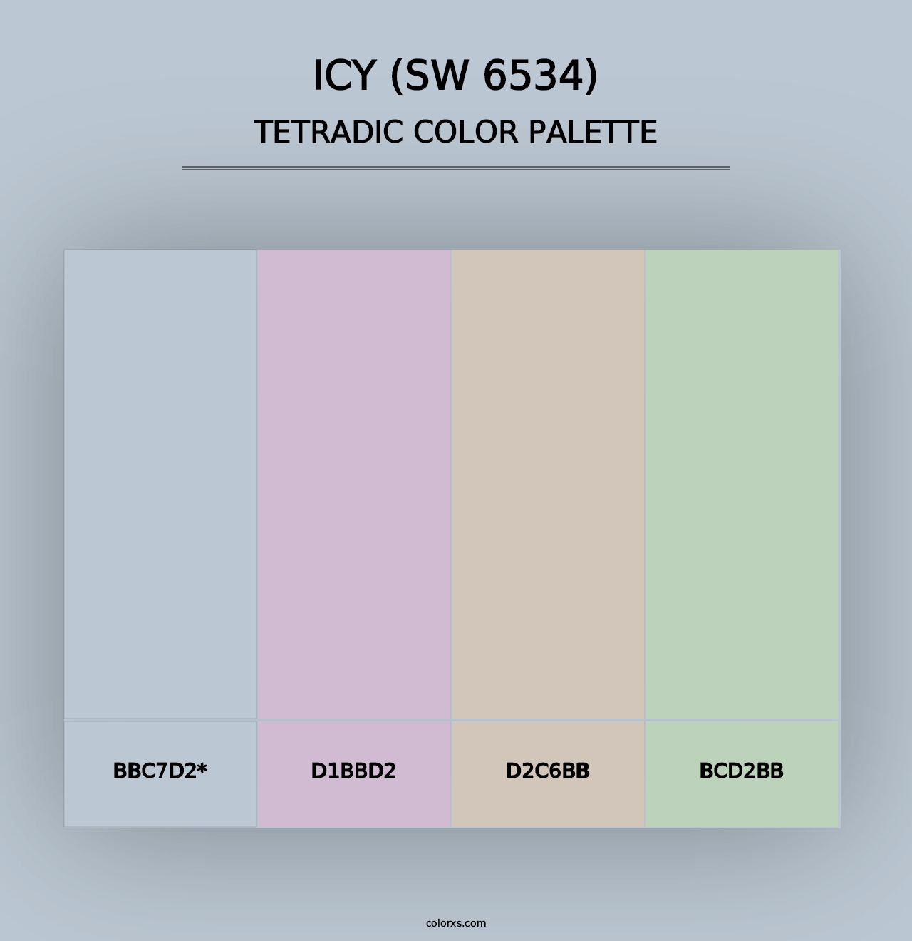 Icy (SW 6534) - Tetradic Color Palette