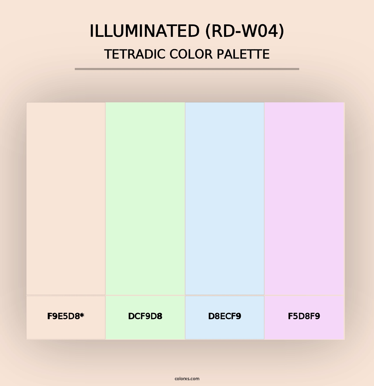 Illuminated (RD-W04) - Tetradic Color Palette