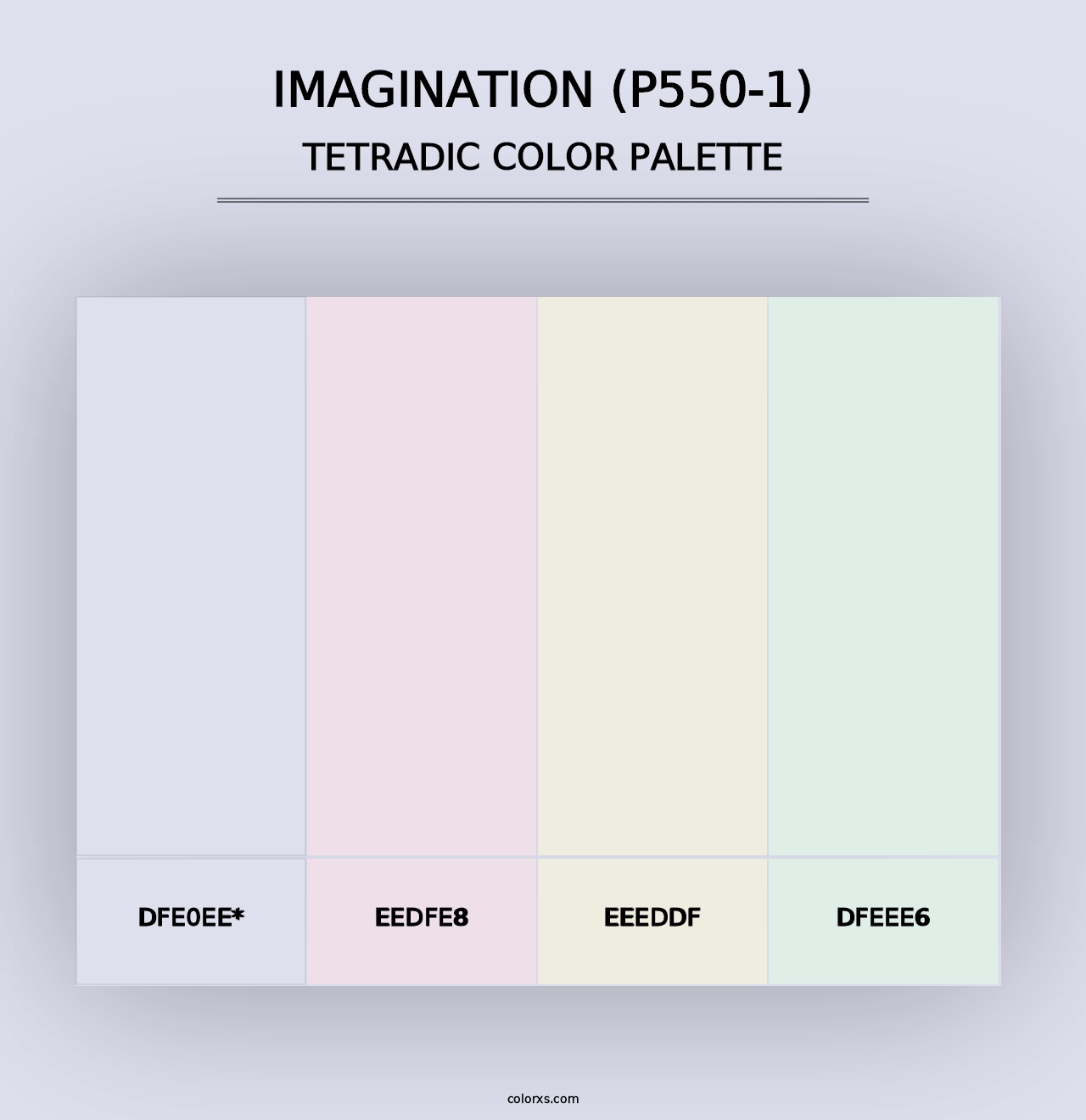 Imagination (P550-1) - Tetradic Color Palette