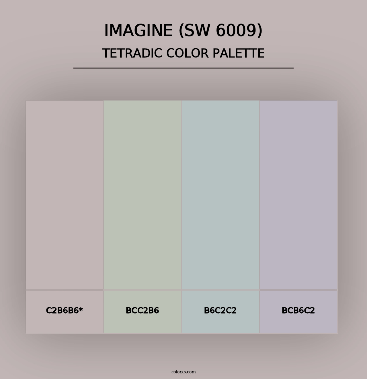 Imagine (SW 6009) - Tetradic Color Palette