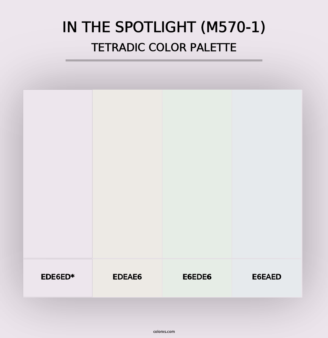 In The Spotlight (M570-1) - Tetradic Color Palette