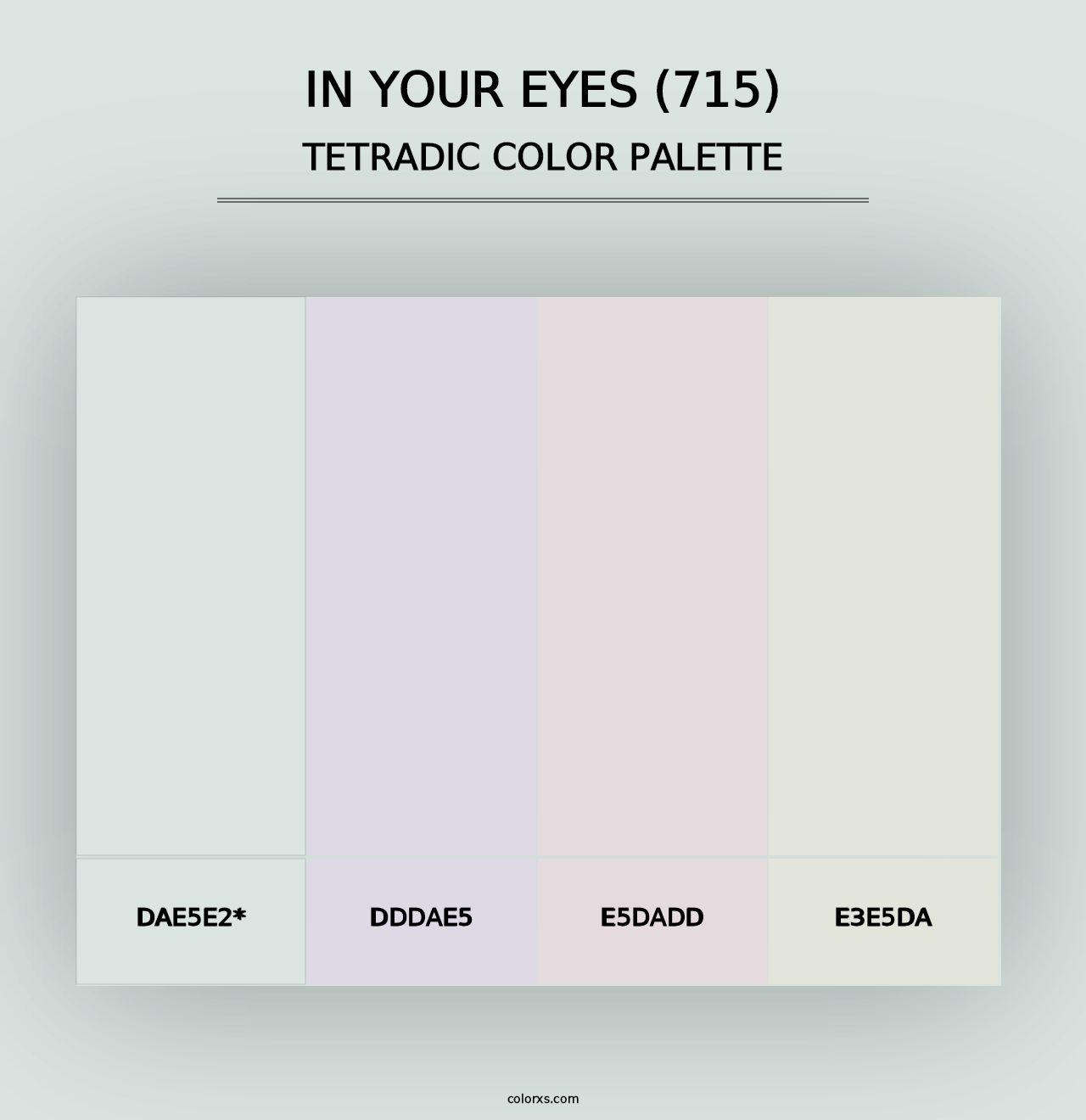 In Your Eyes (715) - Tetradic Color Palette