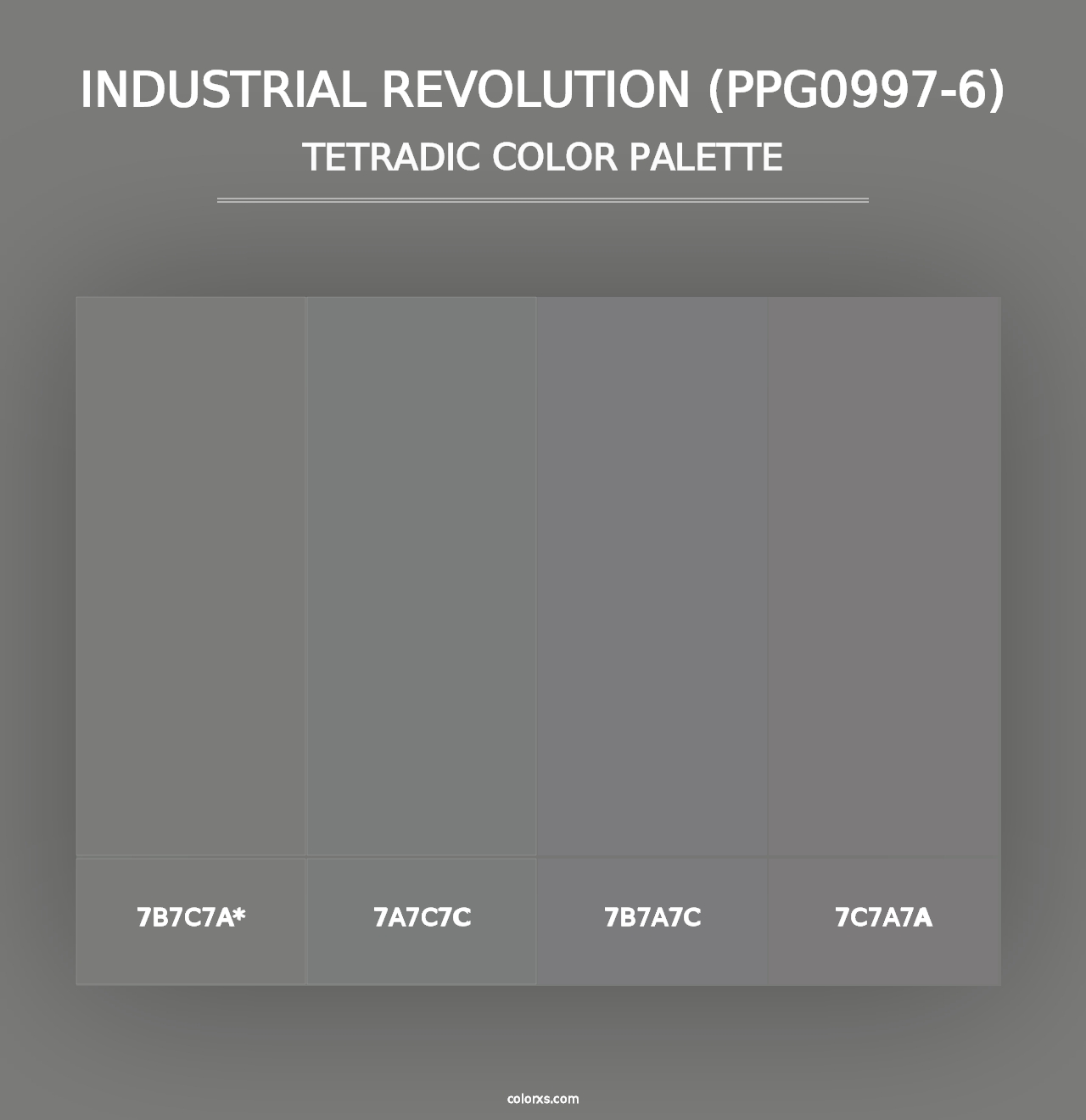 Industrial Revolution (PPG0997-6) - Tetradic Color Palette