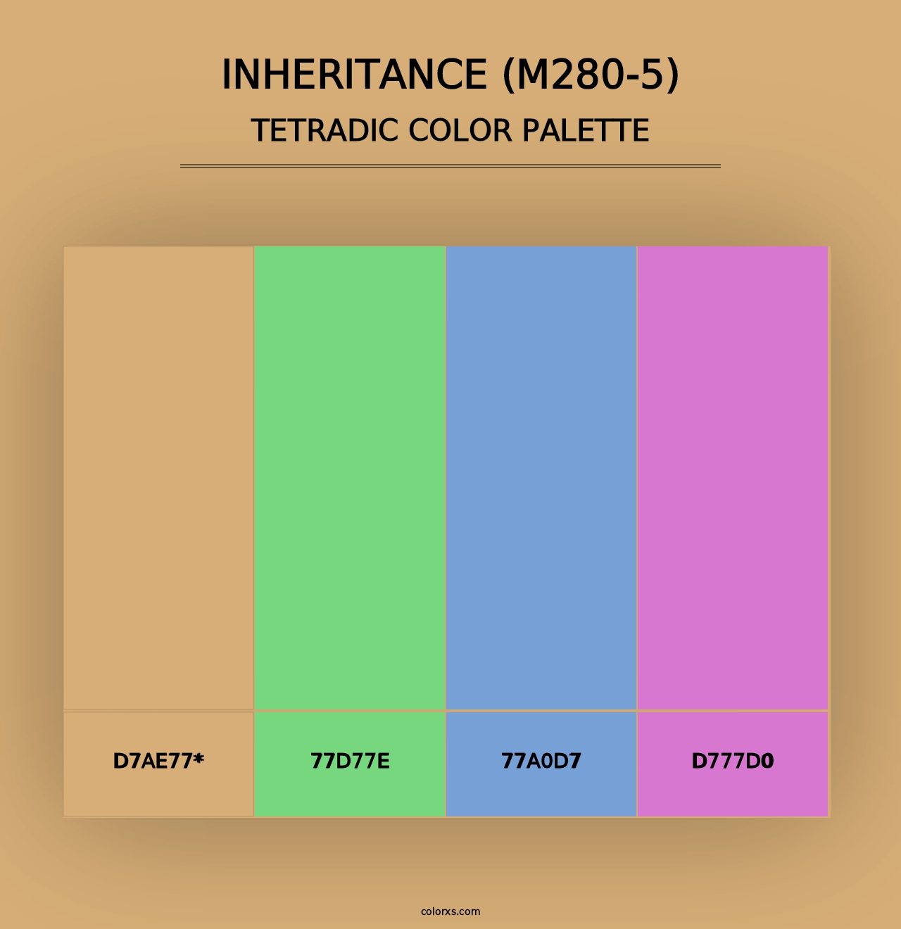 Inheritance (M280-5) - Tetradic Color Palette